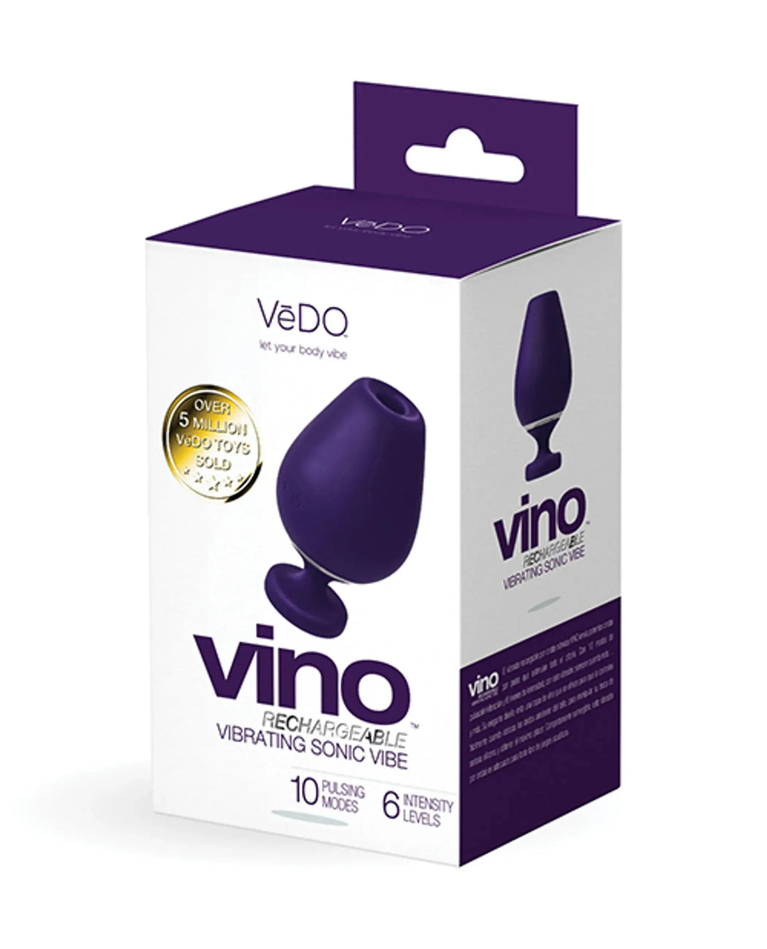 Vedo Vino Sonic Clitoral Vibe Purple Vedo
