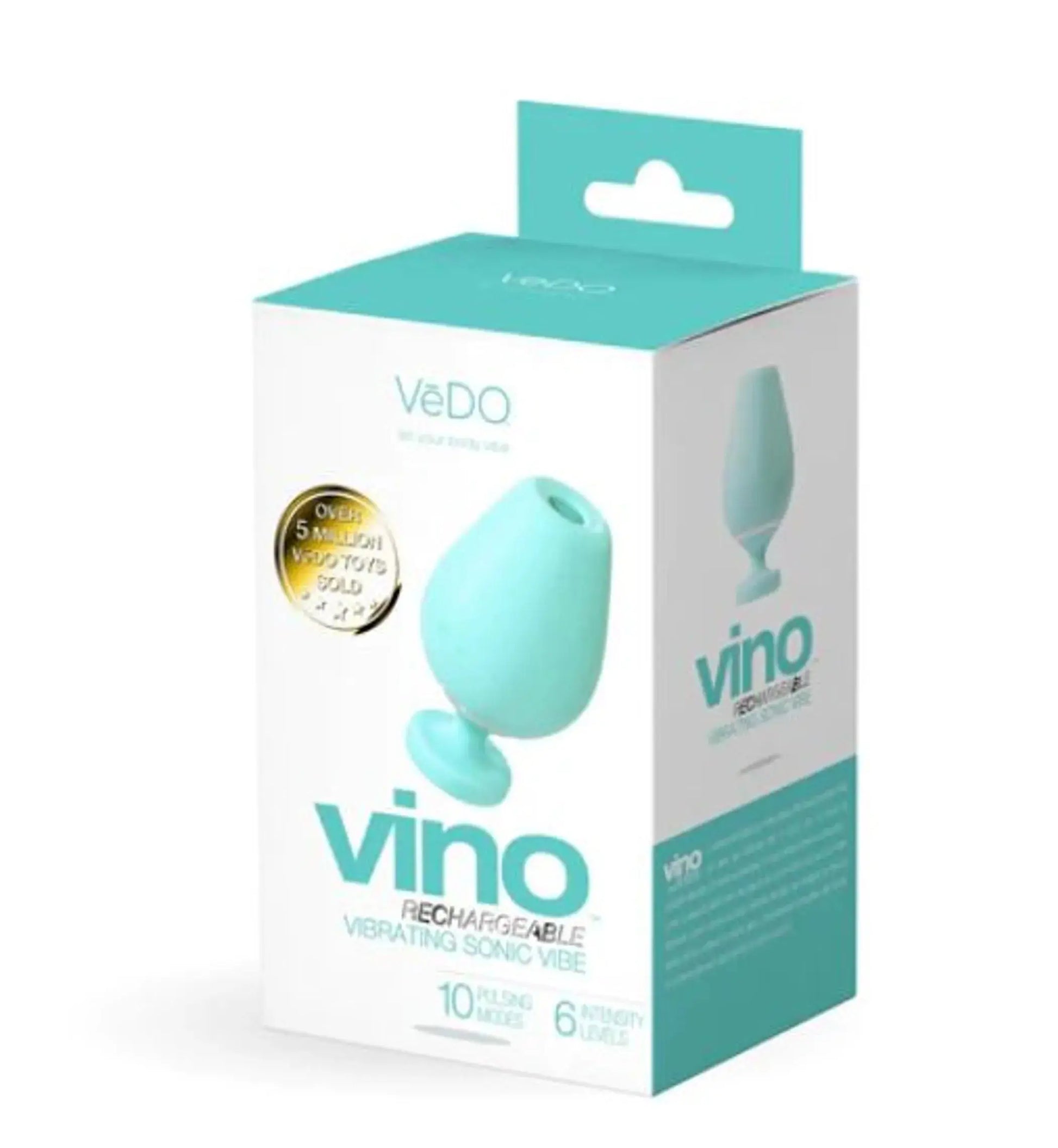 Vedo Vino Vibrating Sonic Vibe Turquoise Vedo