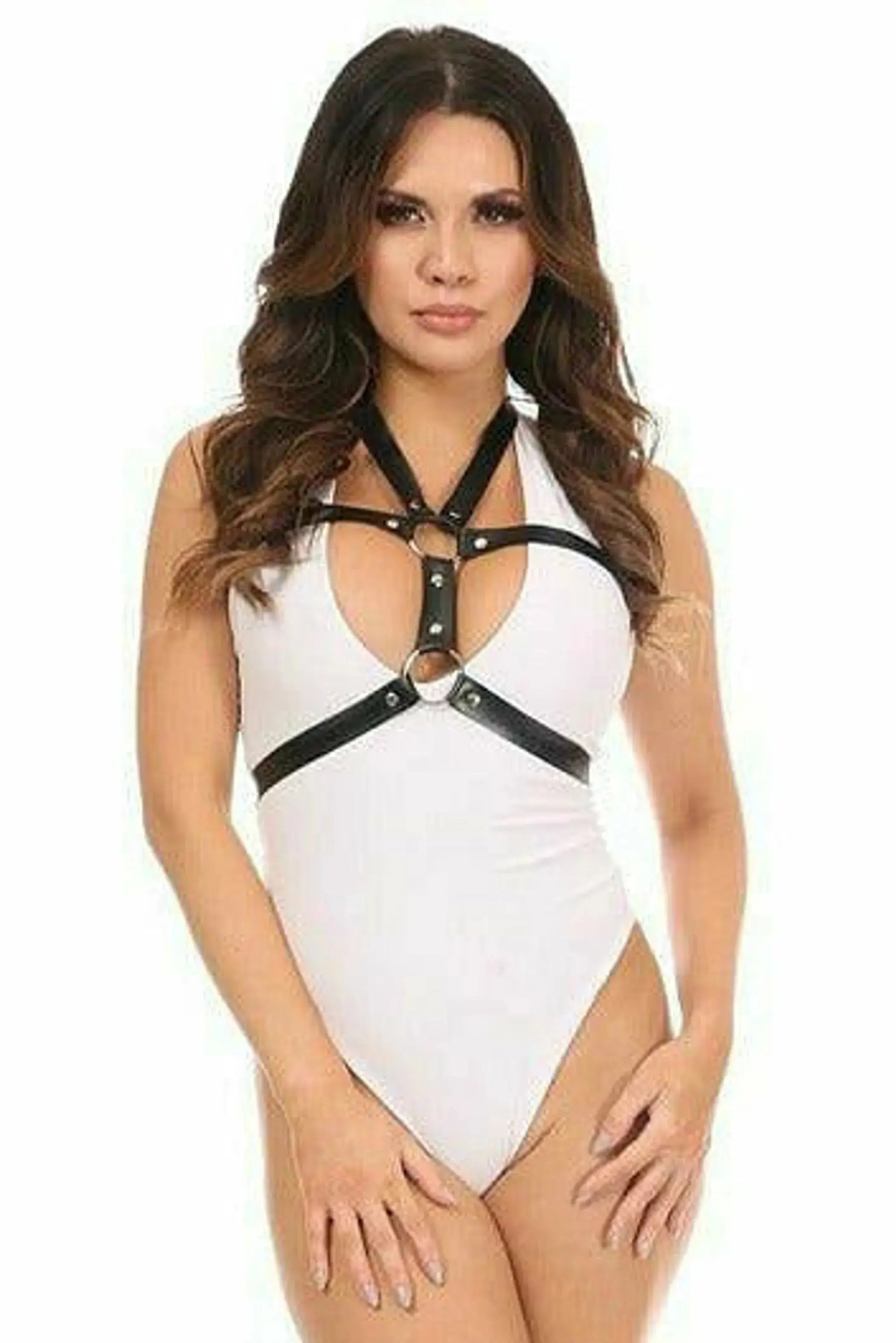 Vegan Leather Body Harness Daisy Corsets