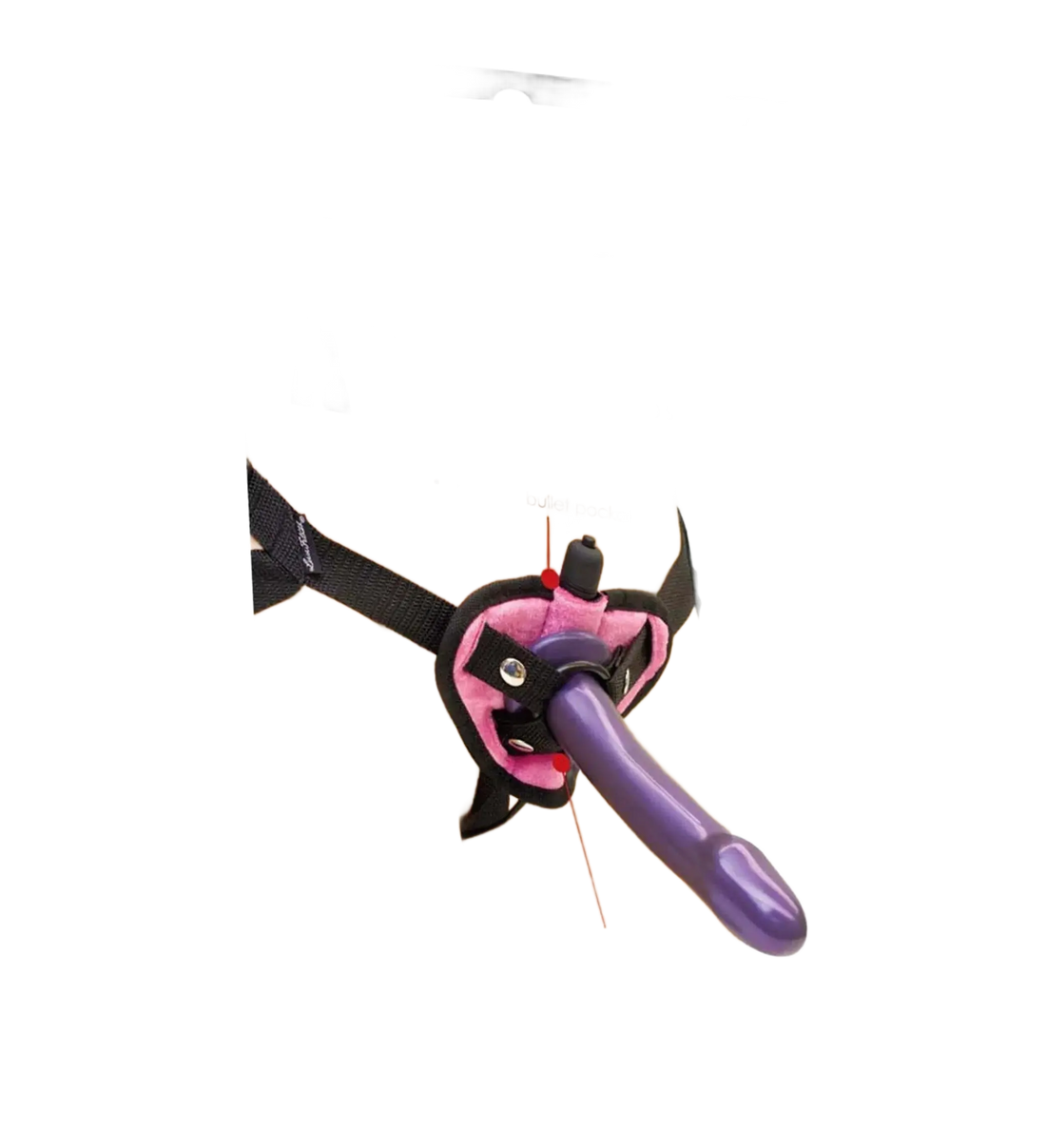 VELVET KNIT STRAP ON HARNESS PINK Electric / Hustler Lingerie