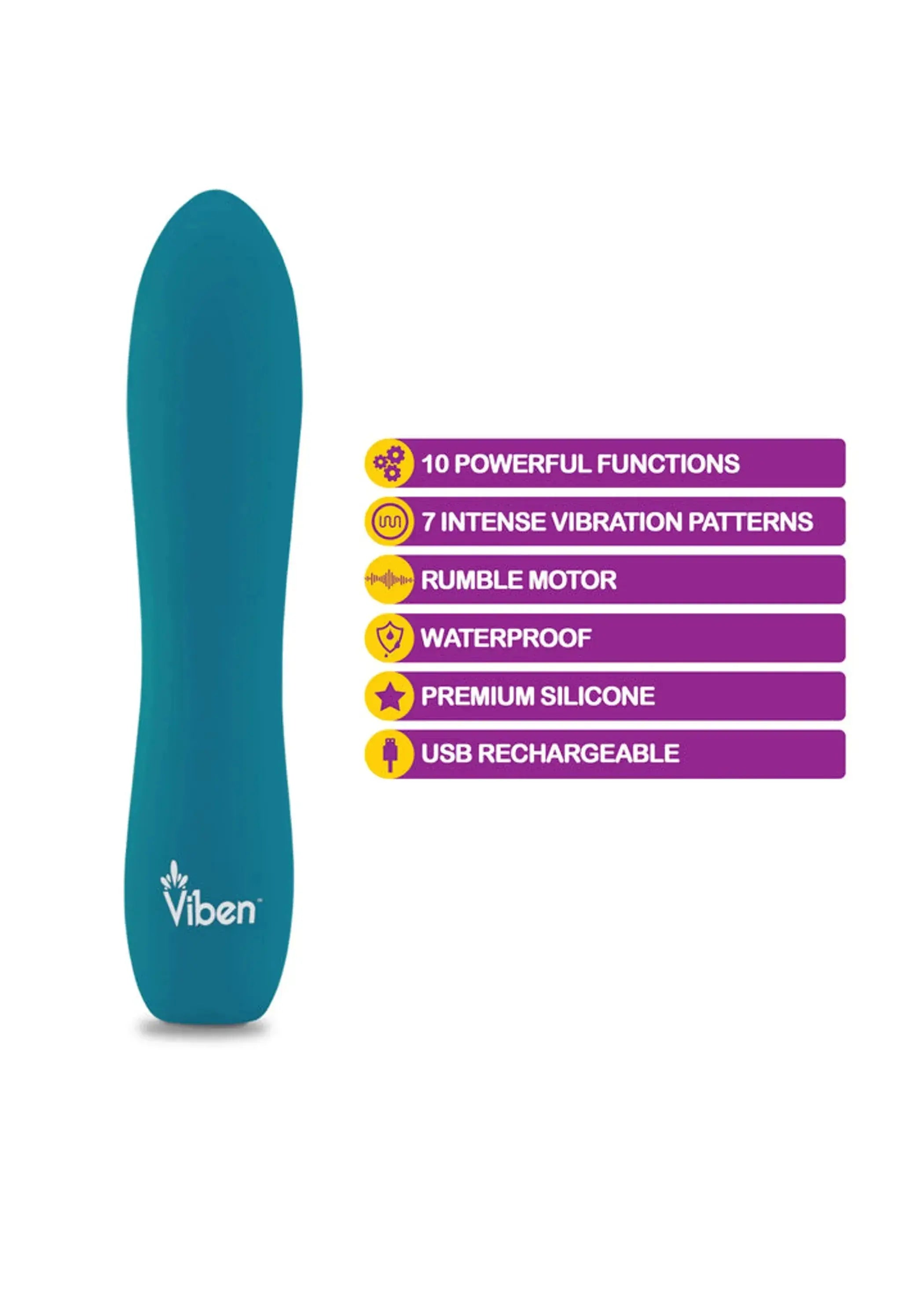 Viben Vivacious 10 Function Bullet Ocean Viben