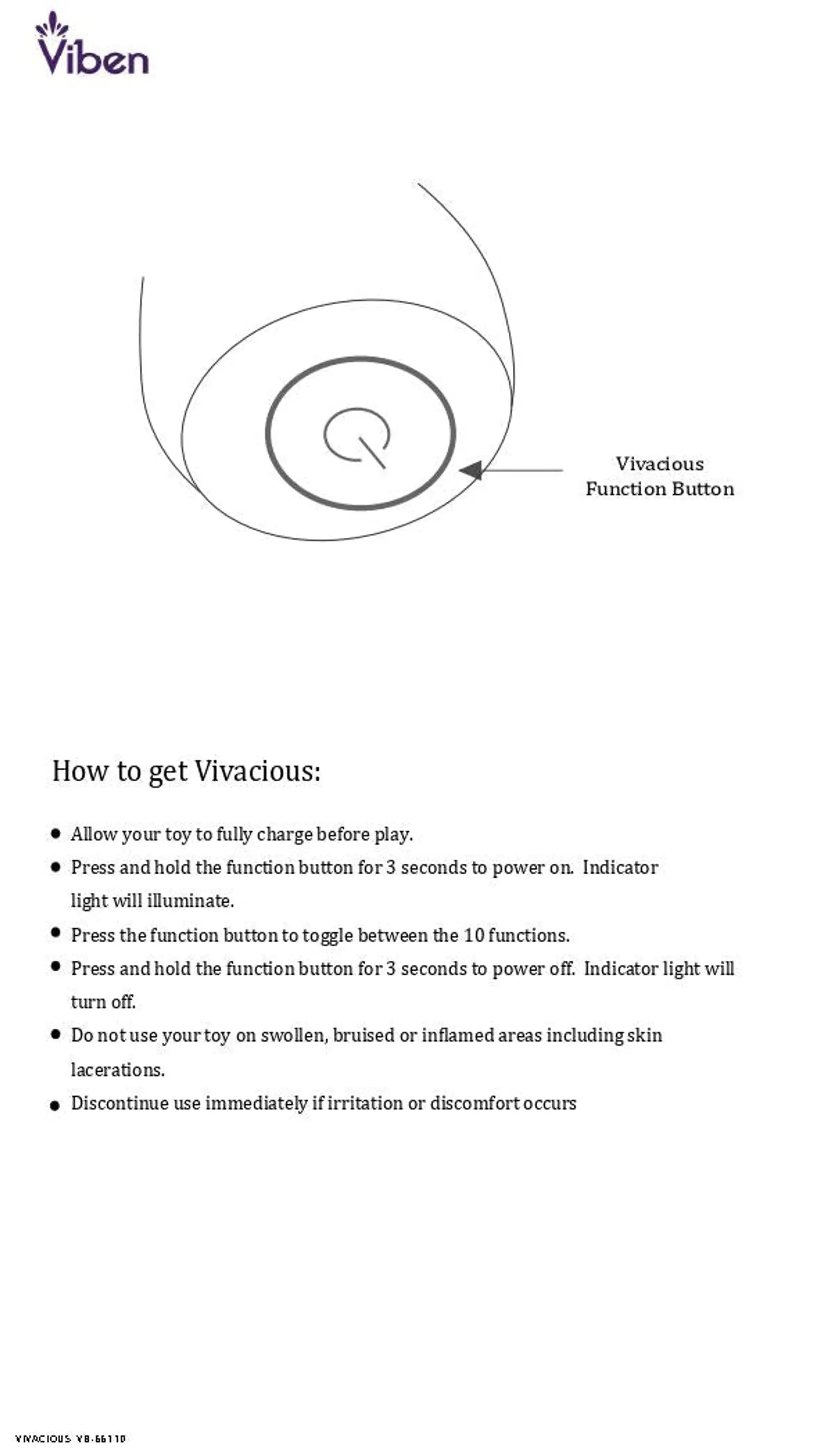 Viben Vivacious 10 Function Bullet Viben