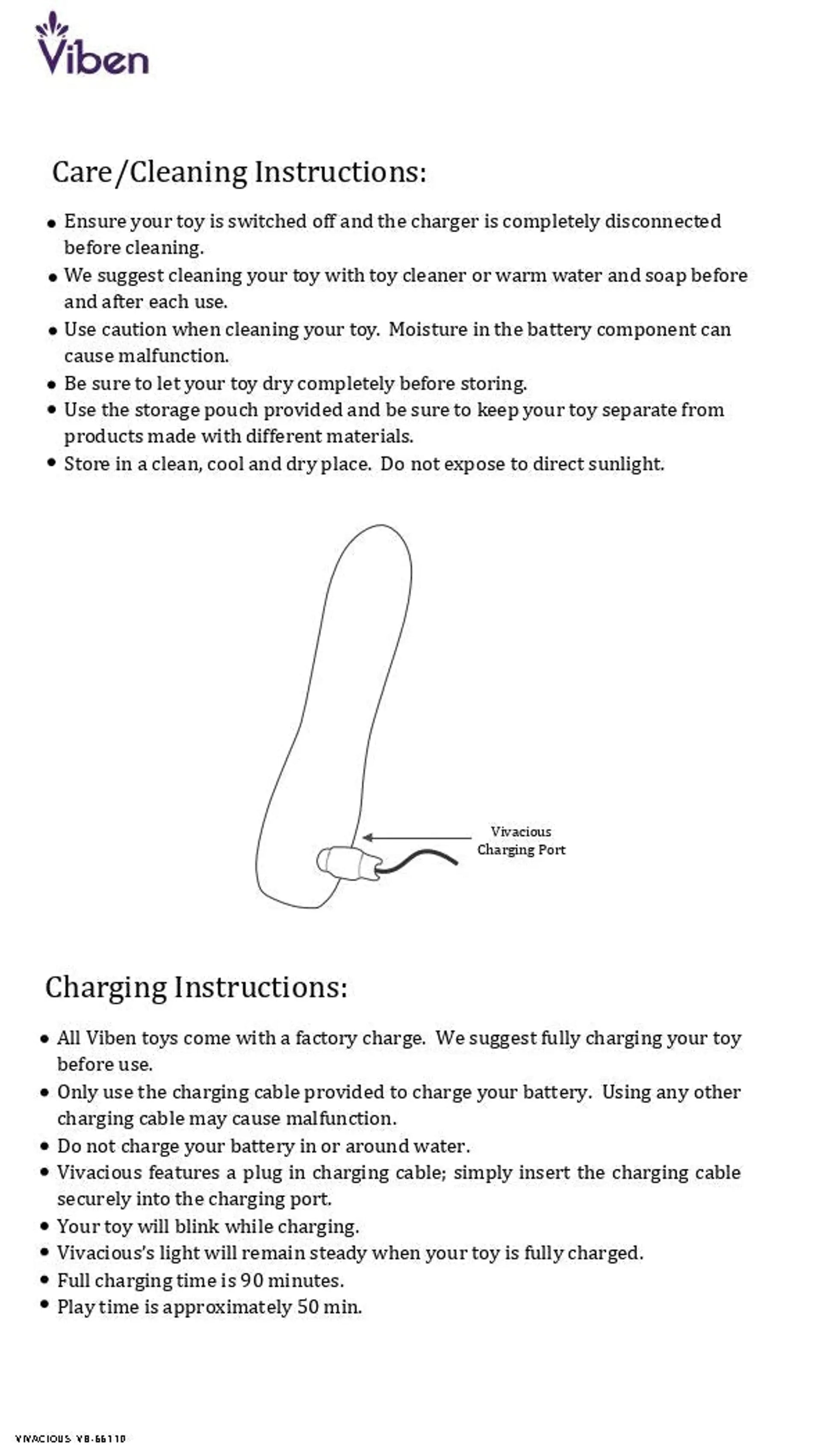 Viben Vivacious 10 Function Bullet Viben