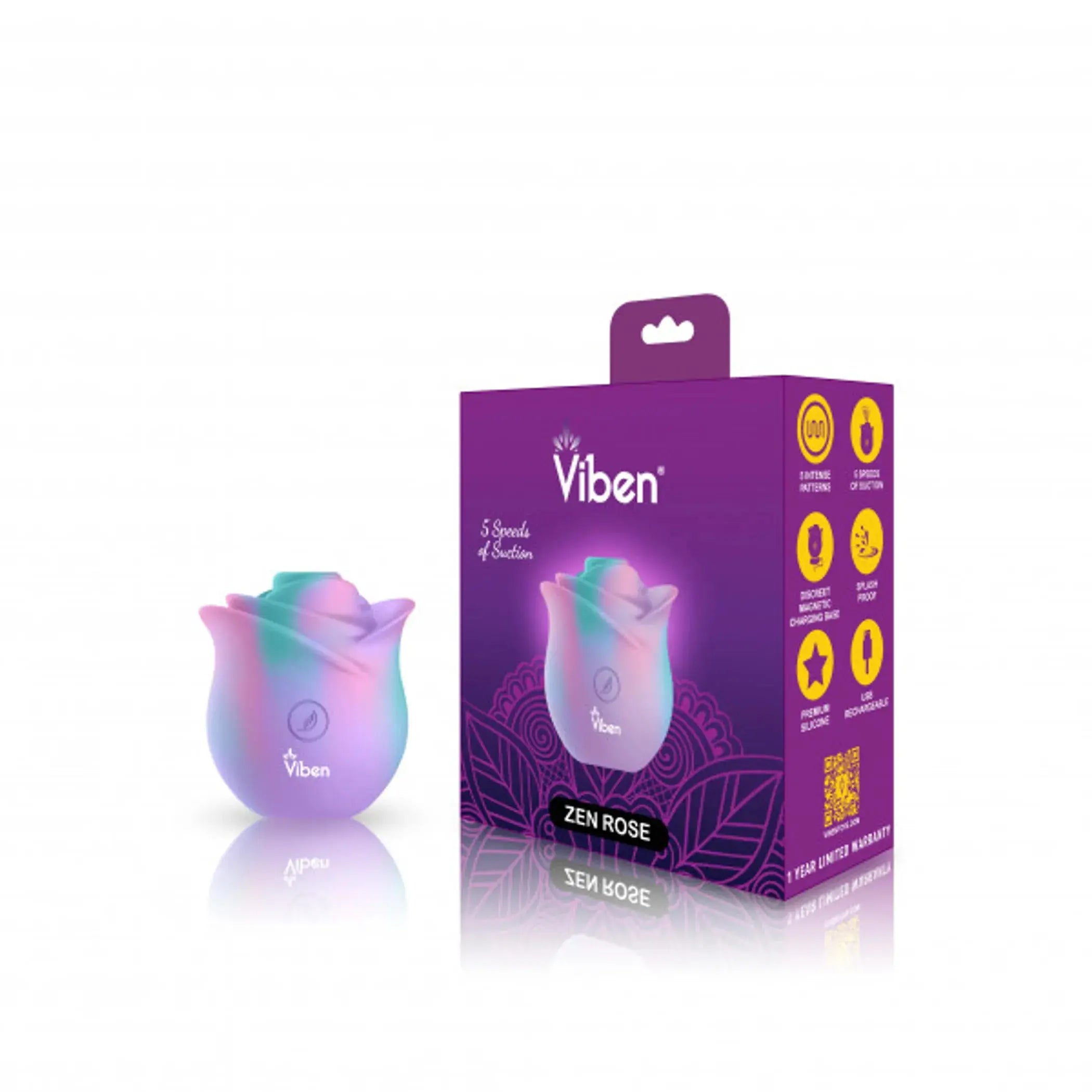 Viben Zen Rose Unicorn Clitoral Stimulator Viben