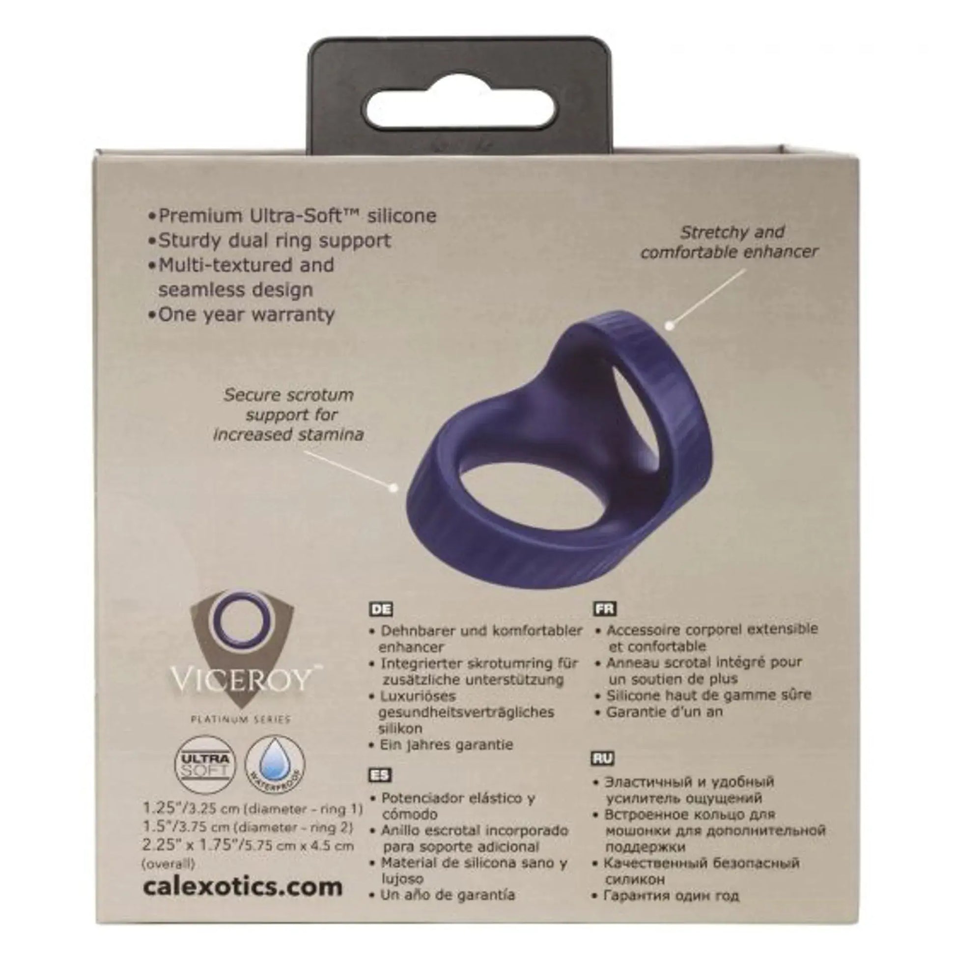 Viceroy Max Dual Ring California Exotic Novelties