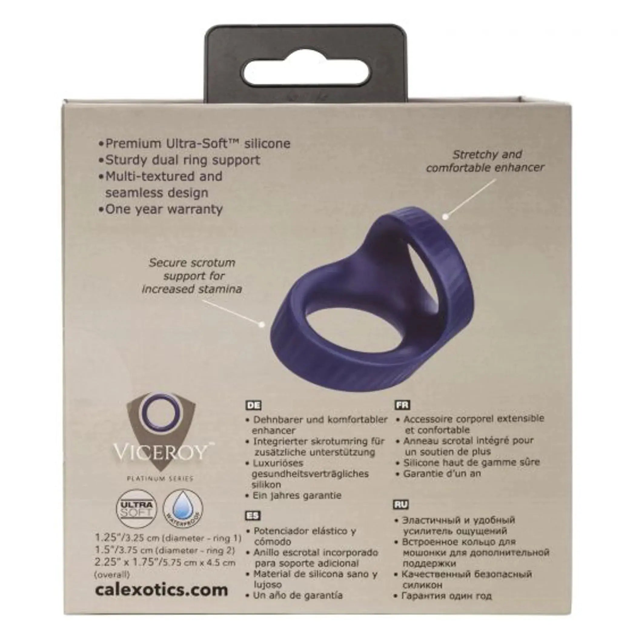 Viceroy Max Dual Ring California Exotic Novelties