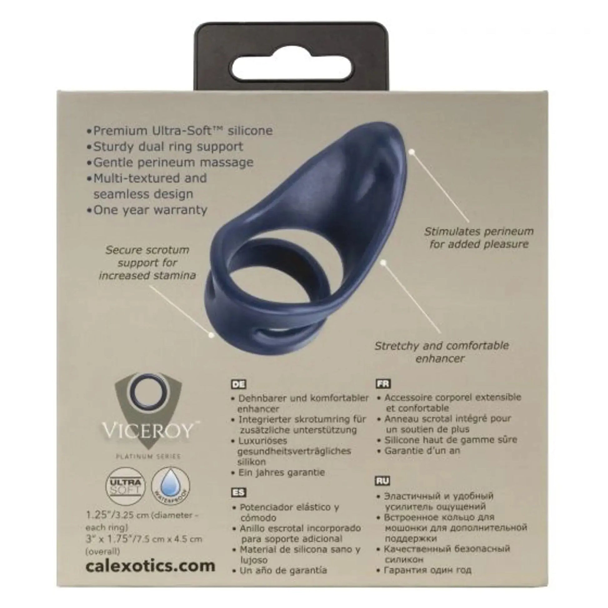 Viceroy Perineum Dual Ring California Exotic Novelties