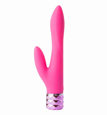Victoria Rechargeable Silicone Dual Vibrator Neon Pink Maia Toys