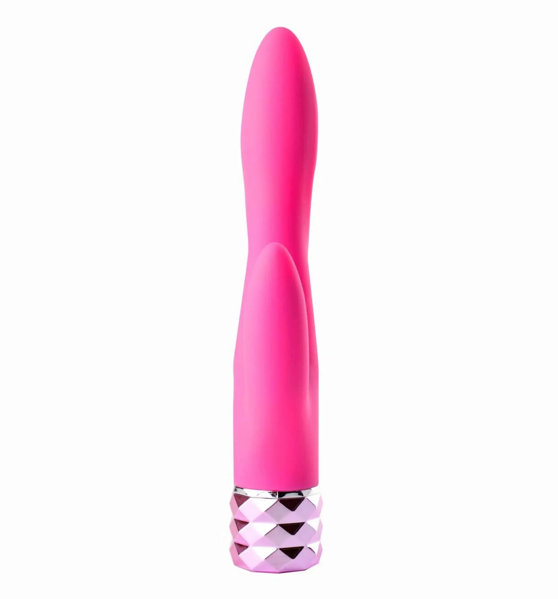 Victoria Rechargeable Silicone Dual Vibrator Neon Pink Maia Toys