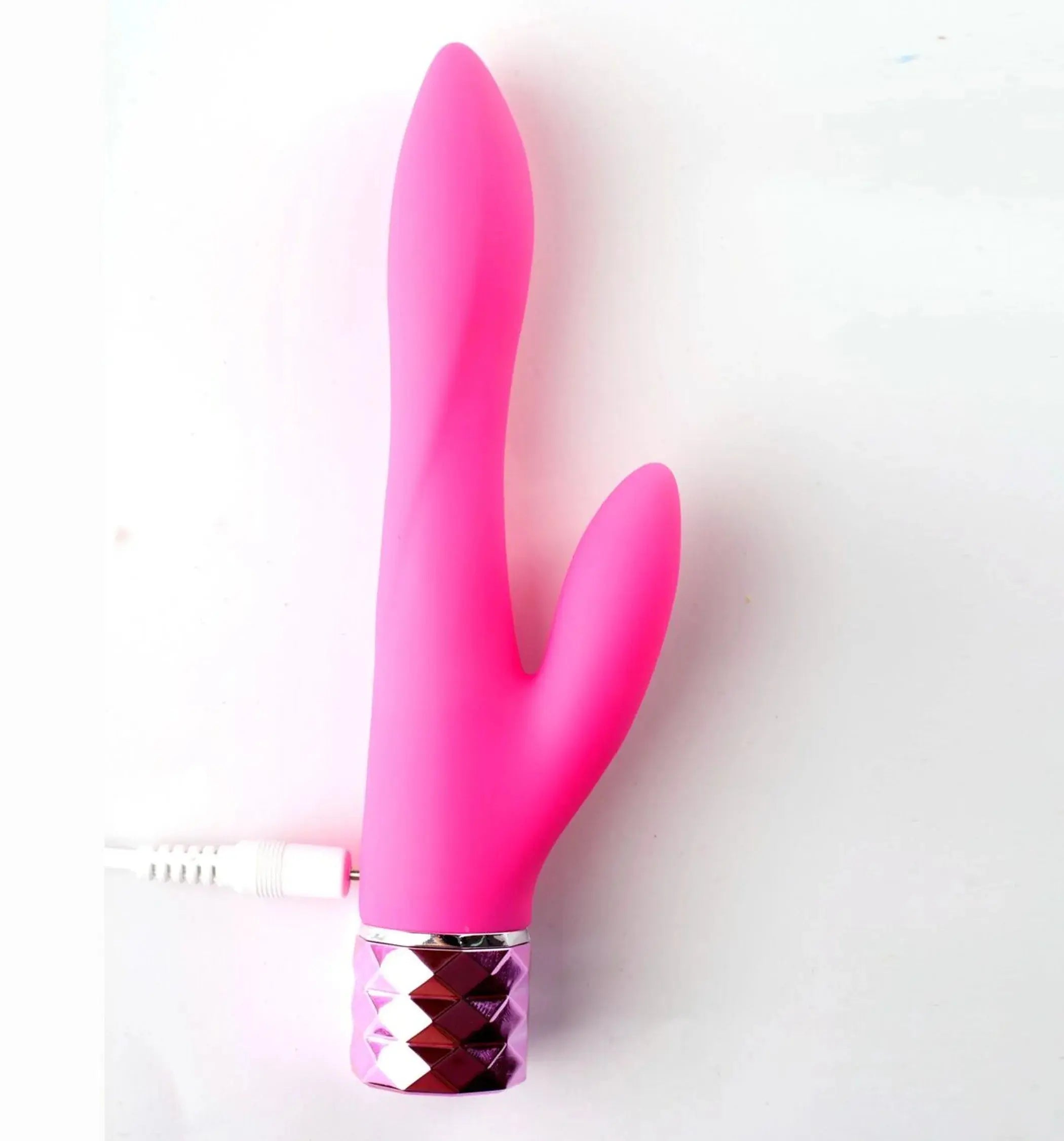 Victoria Rechargeable Silicone Dual Vibrator Neon Pink Maia Toys