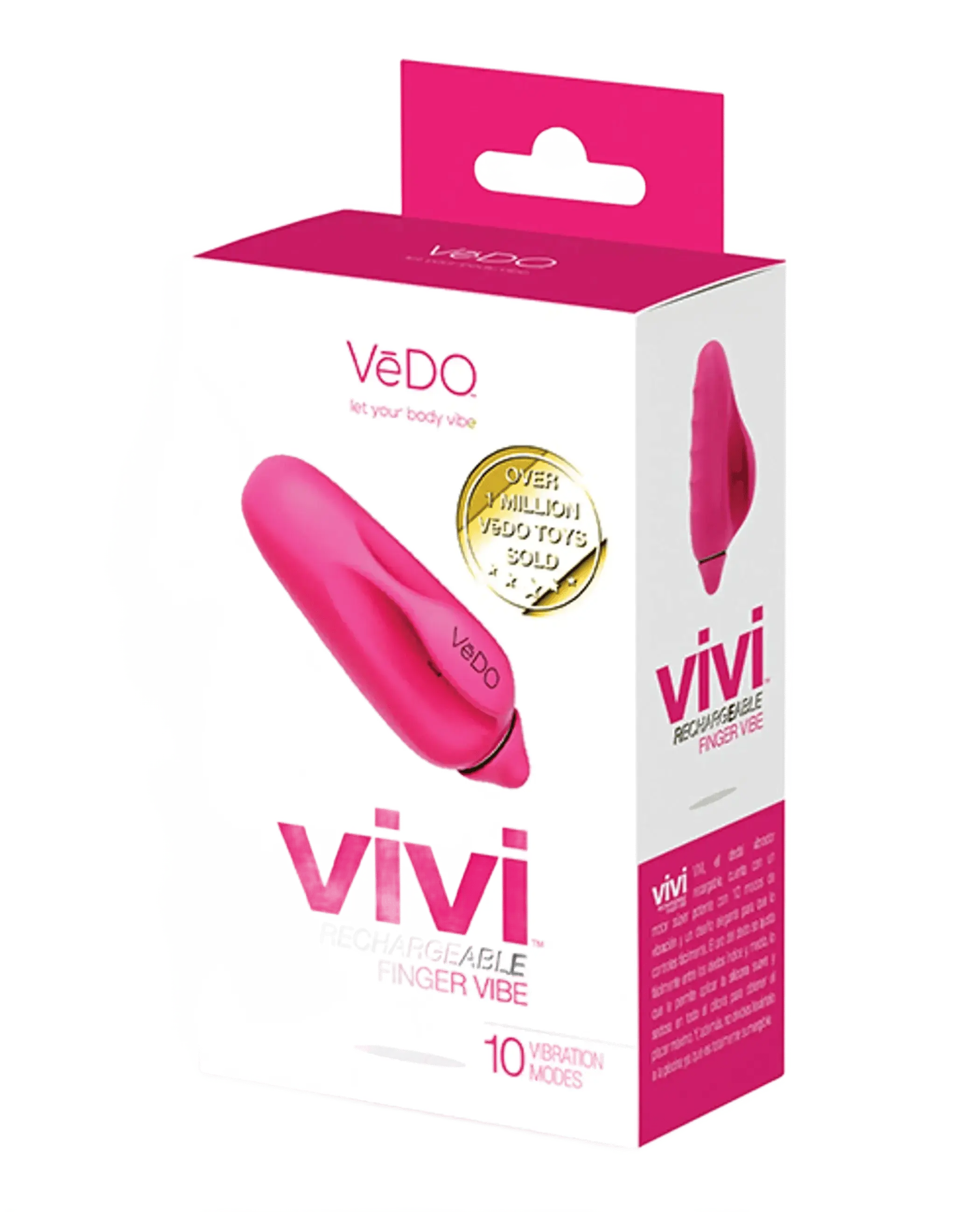 VEDO VIVI RECHARGEABLE FINGER VIBE FOXY PINK Vedo
