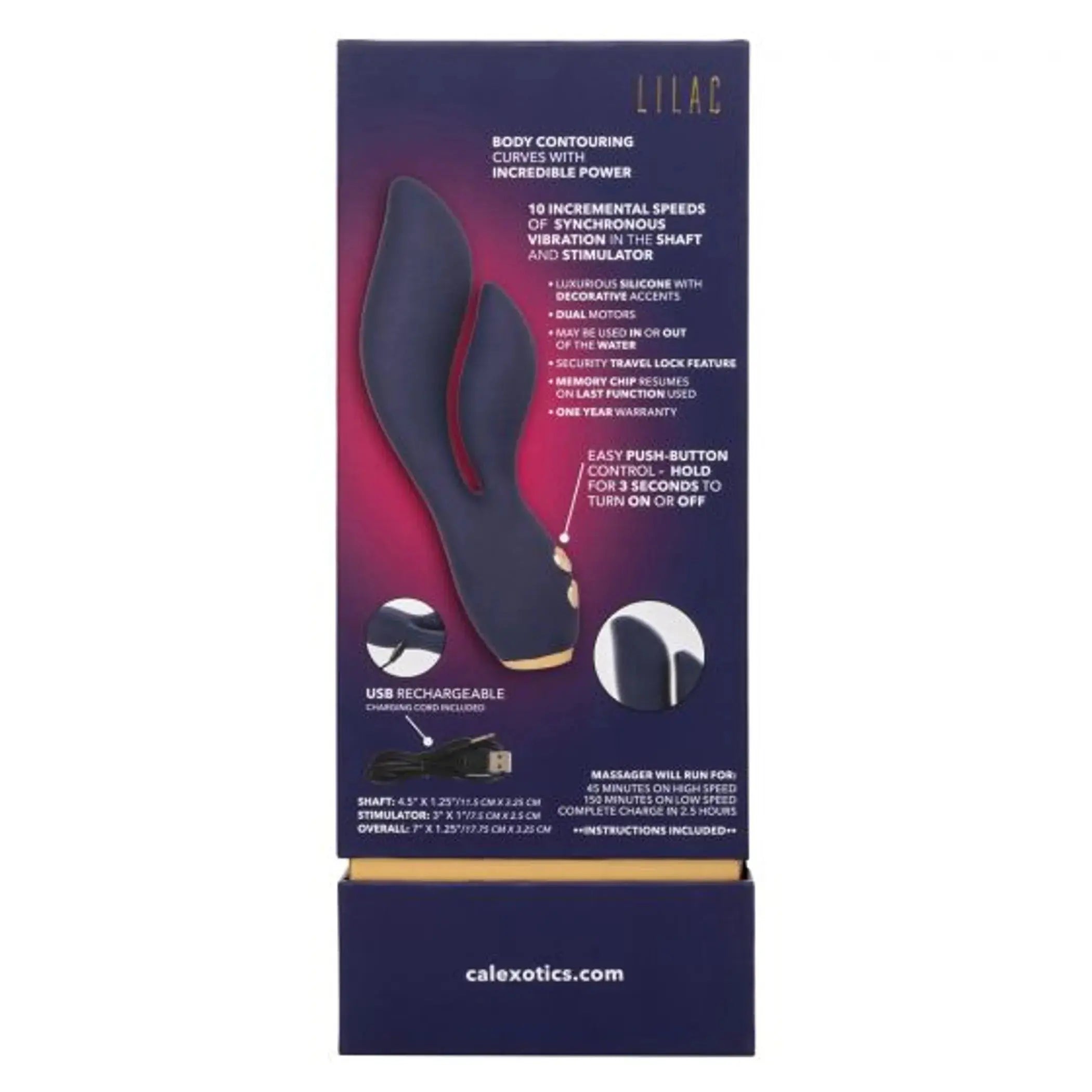 WD Chic Lilac Rabbit Vibrator California Exotic Novelties