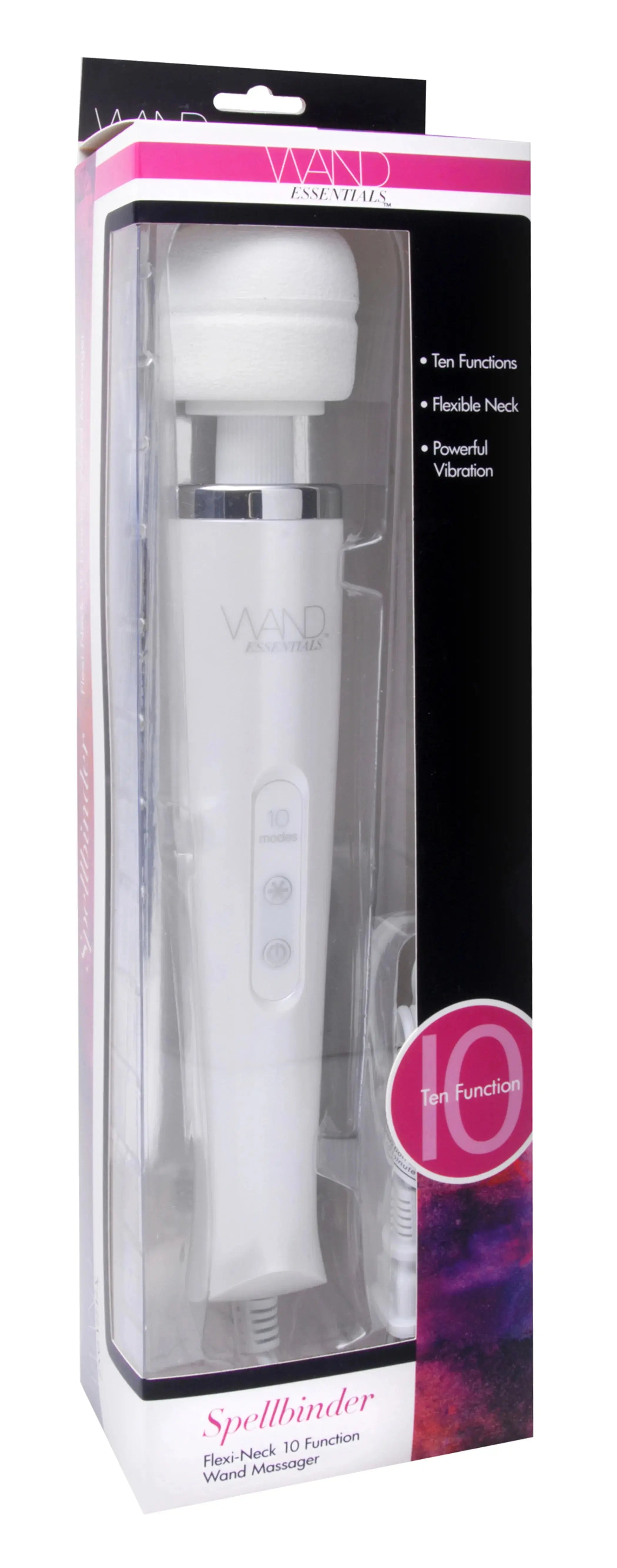 Wand Essentials Spellbinder Flexi Neck 10-Function Wand XR Brands