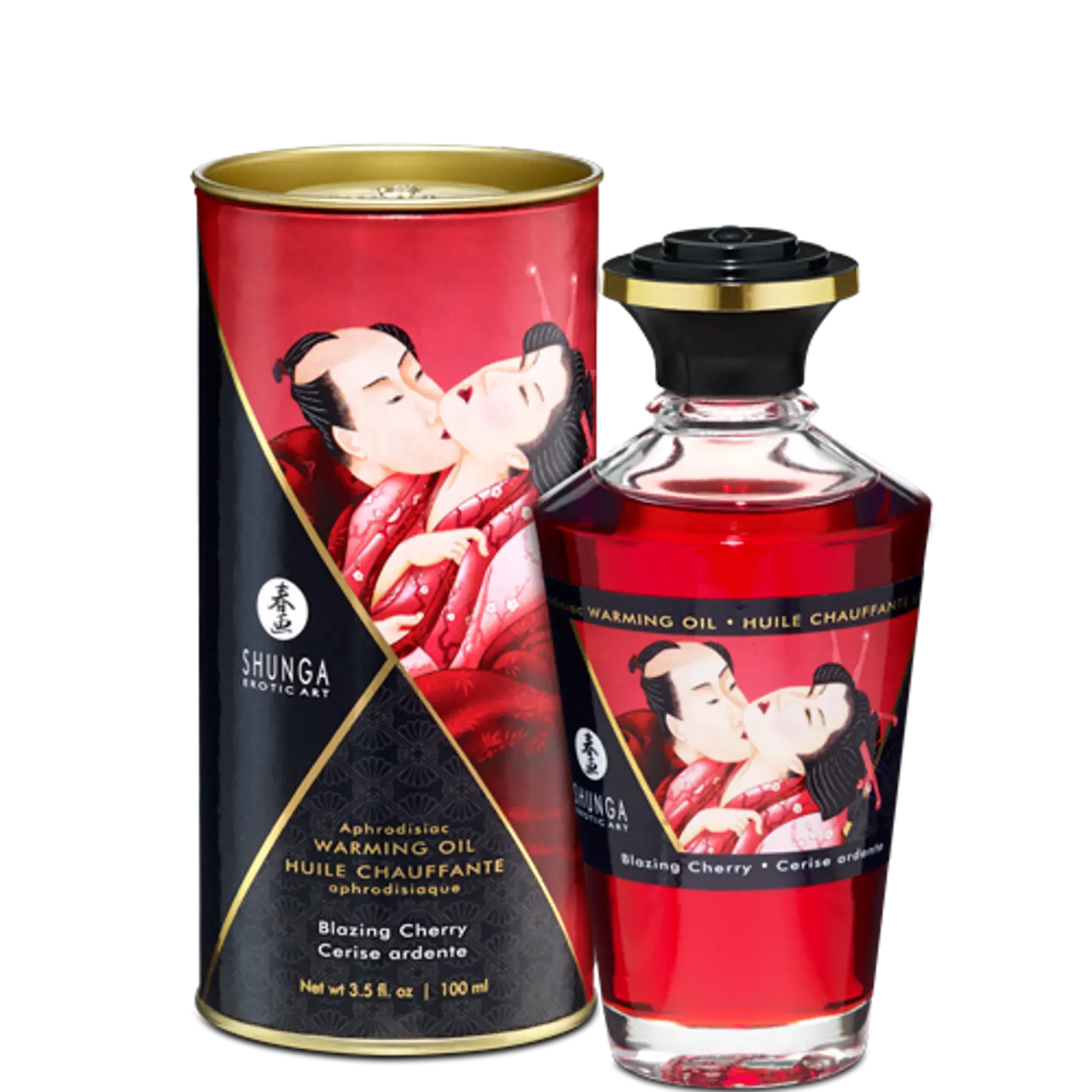 Warming Massage Oil Blazing Cherry Shunga