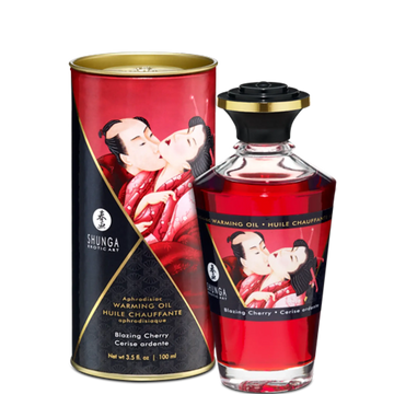 Warming Massage Oil Blazing Cherry Shunga