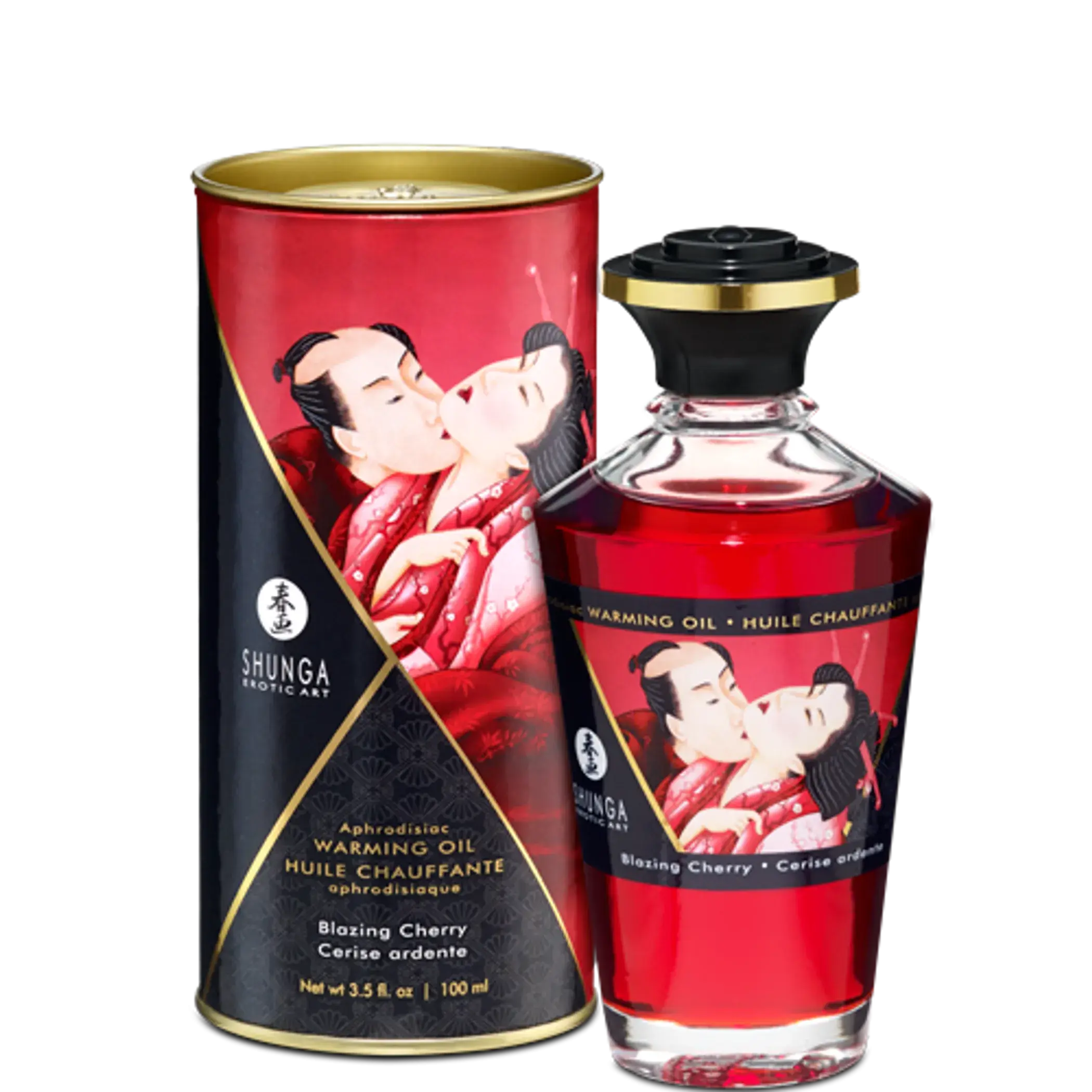 Warming Massage Oil Blazing Cherry Shunga
