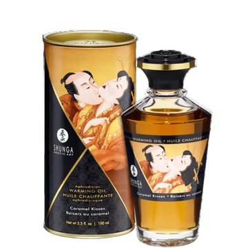 WARMING MASSAGE OIL CARAMEL KISSES 3.5 OZ Shunga