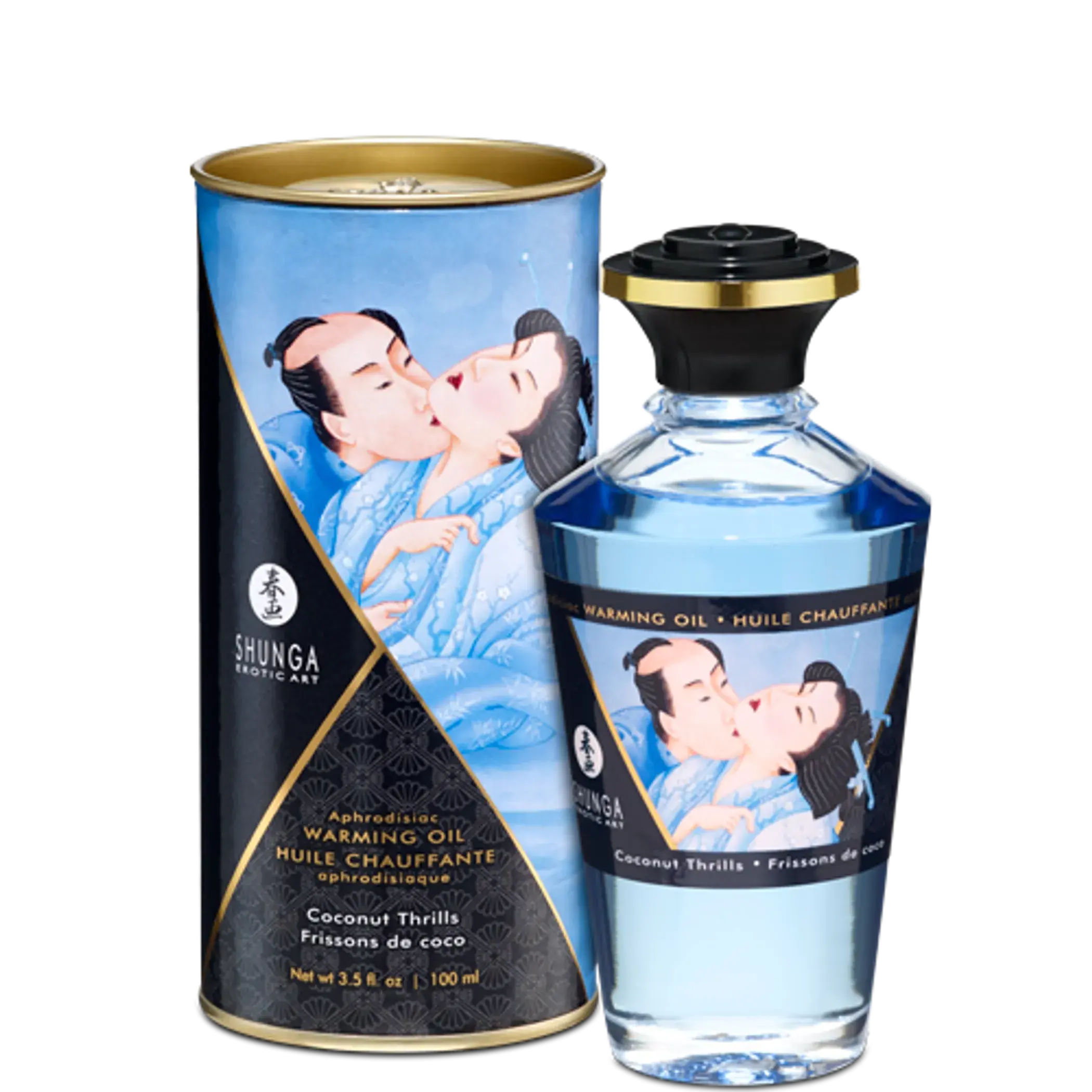 Warming Massage Oil Coconut Thrills 3.5 oz Shunga