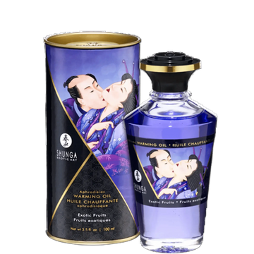 WARMING MASSAGE OIL EXOTIC FRUITS 3.5 OZ Shunga