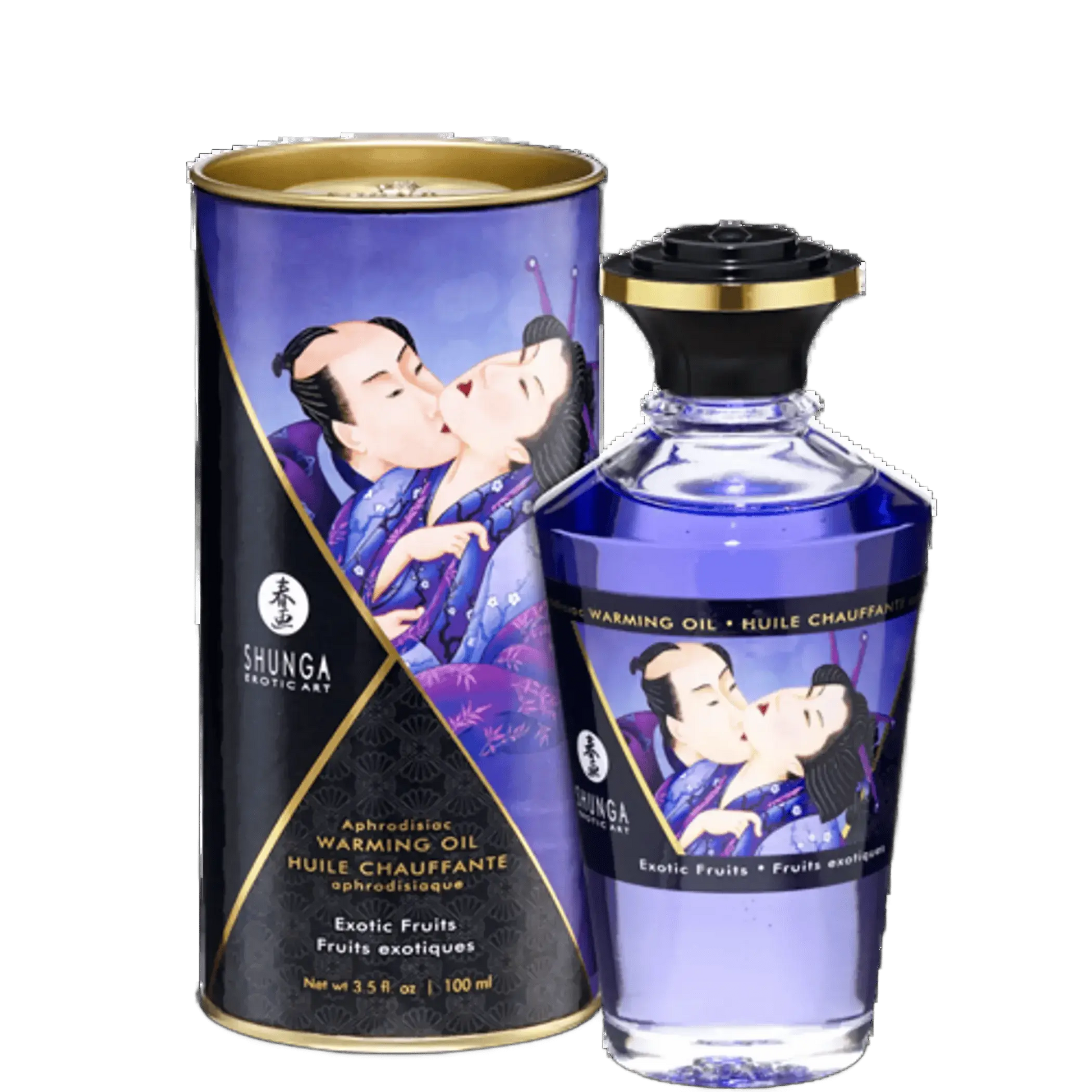 WARMING MASSAGE OIL EXOTIC FRUITS 3.5 OZ Shunga