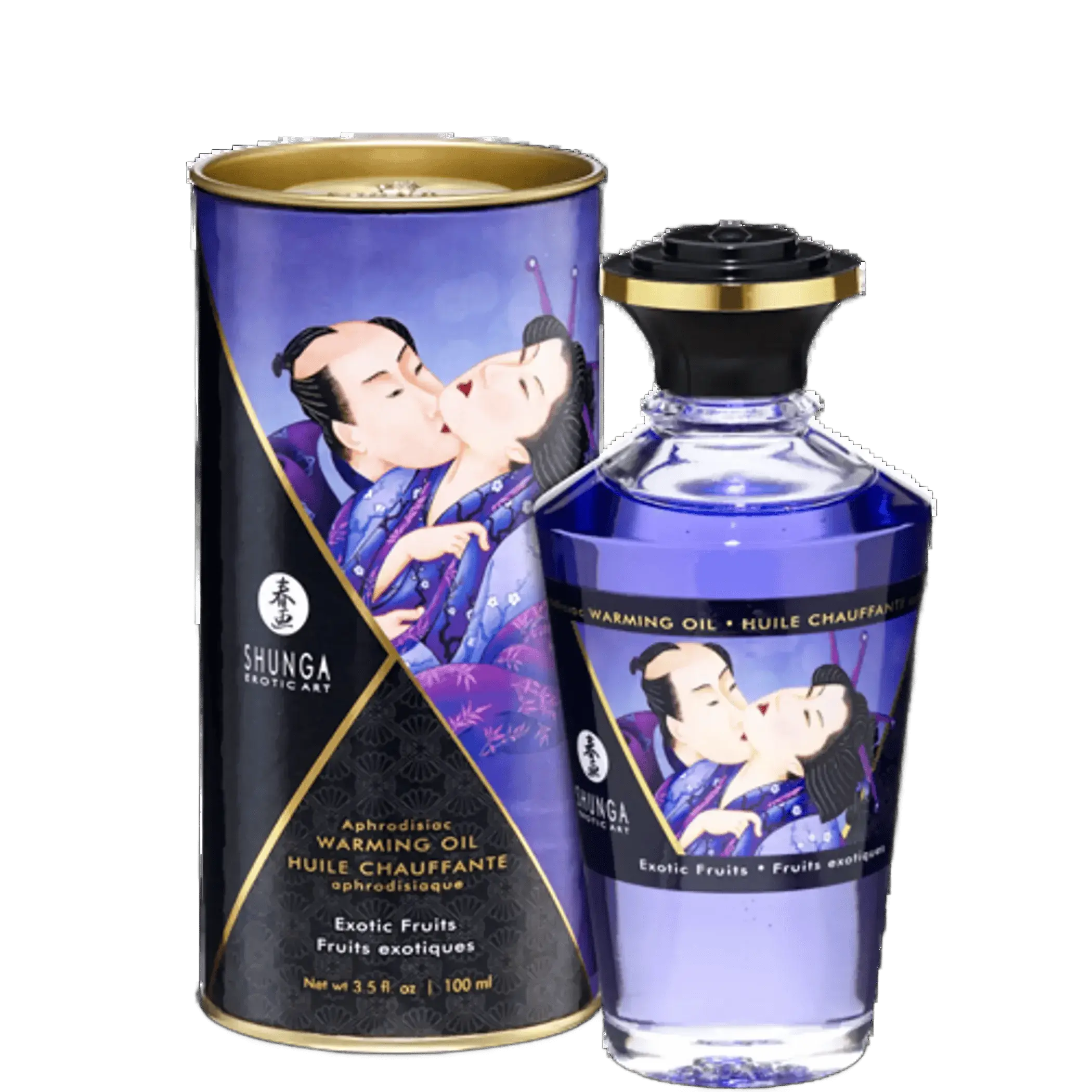 WARMING MASSAGE OIL EXOTIC FRUITS 3.5 OZ Shunga