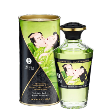 WARMING MASSAGE OIL MIDNIGHT SORBET 3.5 OZ Shunga