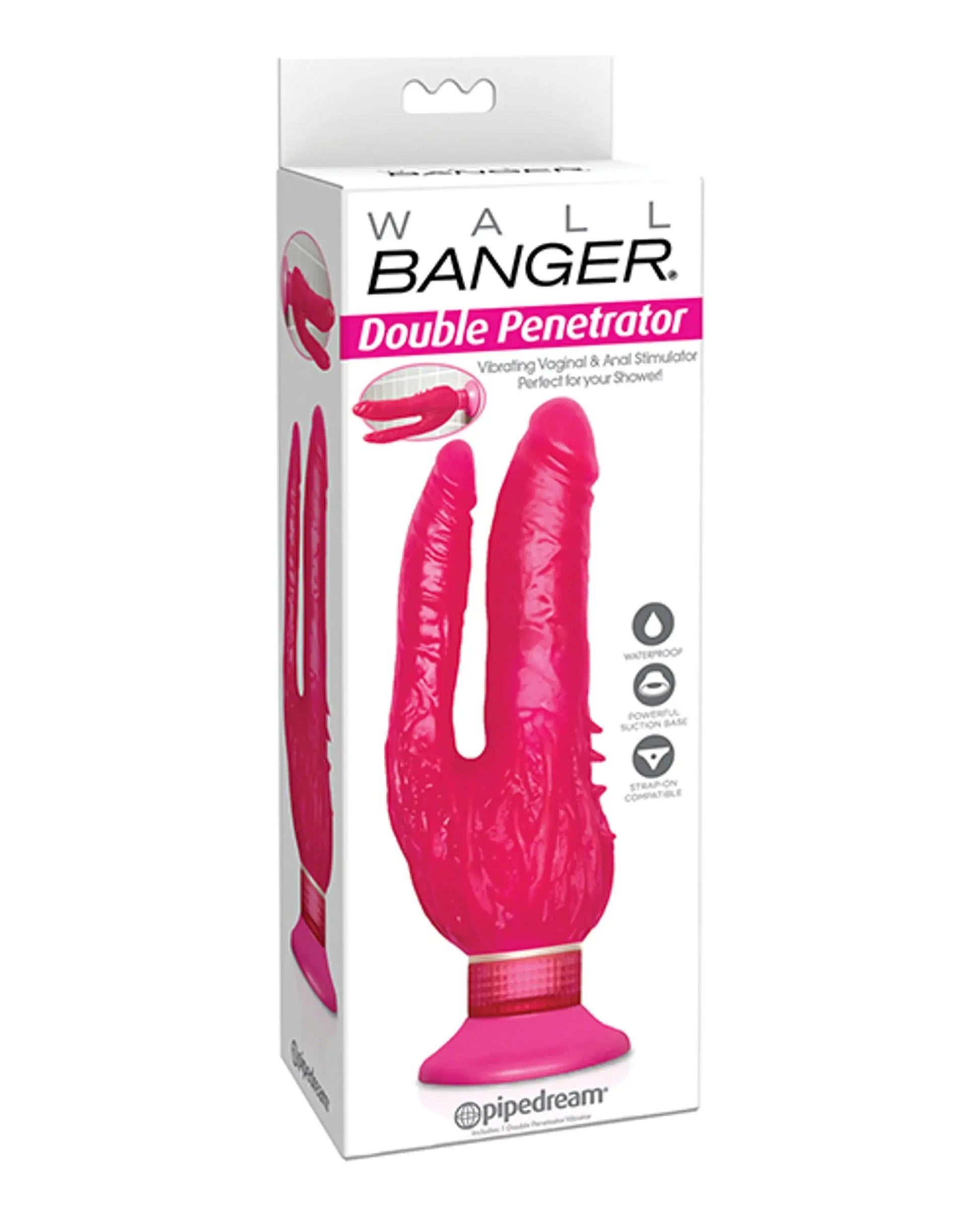 Waterproof Double Penetrator Wall Banger Pink Pipedream Products