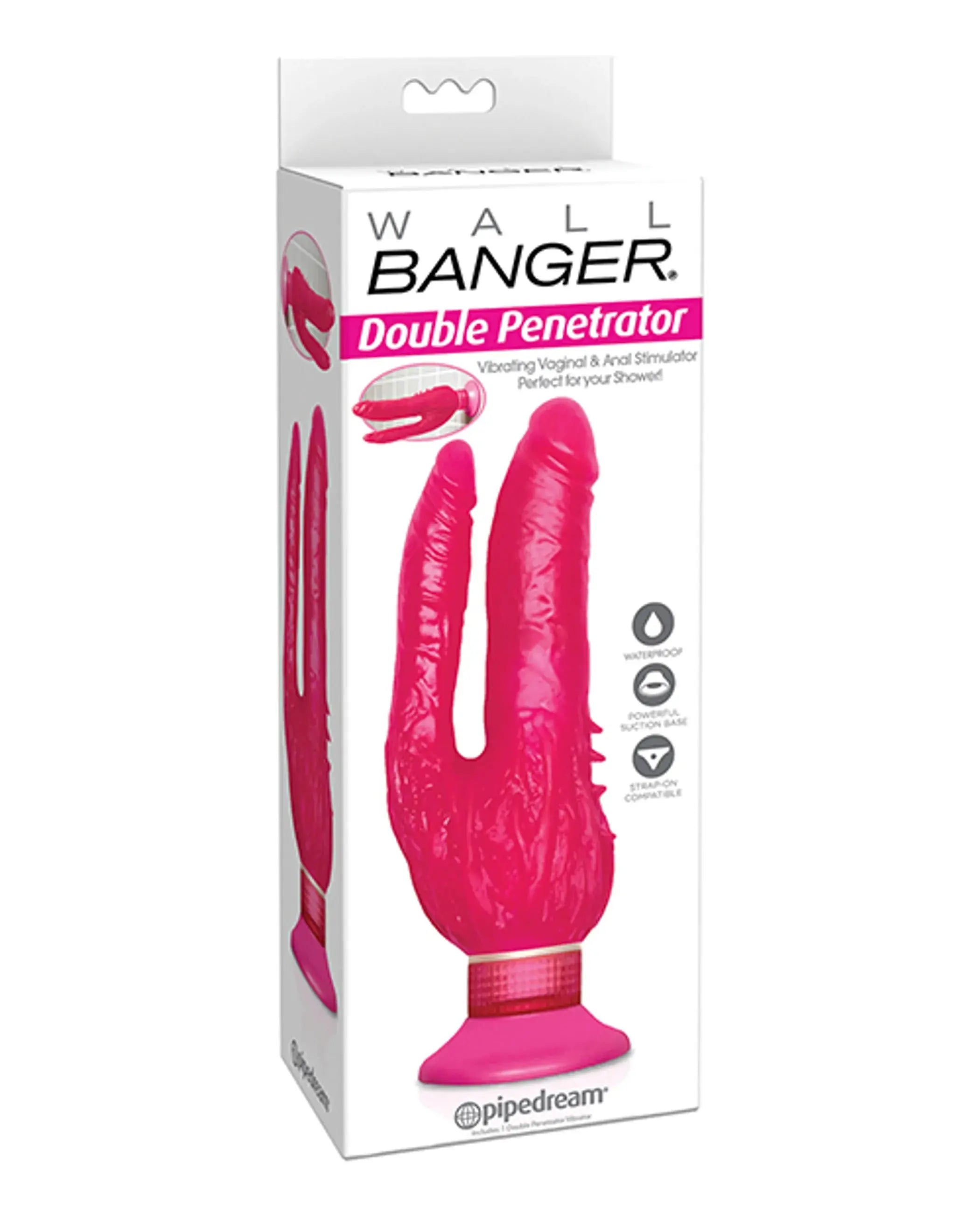 Waterproof Double Penetrator Wall Banger Pink Pipedream Products