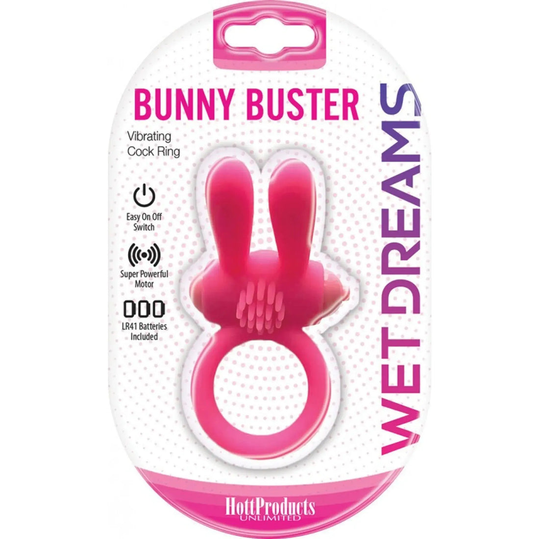 Wet Dreams Bunny Buster Cock Ring With Turbo Bunny Motor HOTT Products