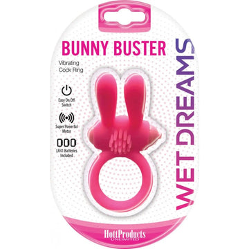 Wet Dreams Bunny Buster Cock Ring With Turbo Bunny Motor HOTT Products