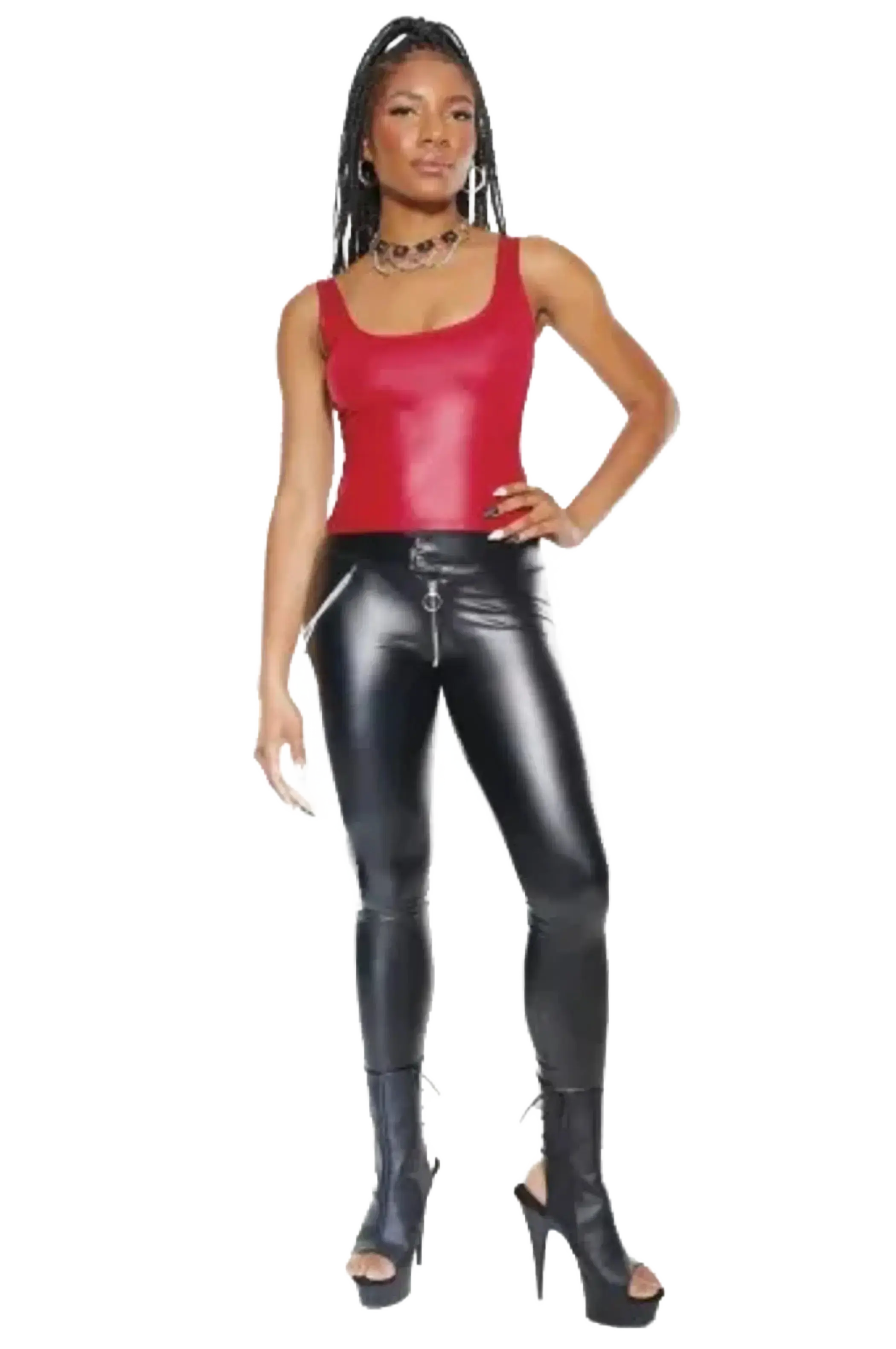 Coquette Wetlook Tank Top Coquette