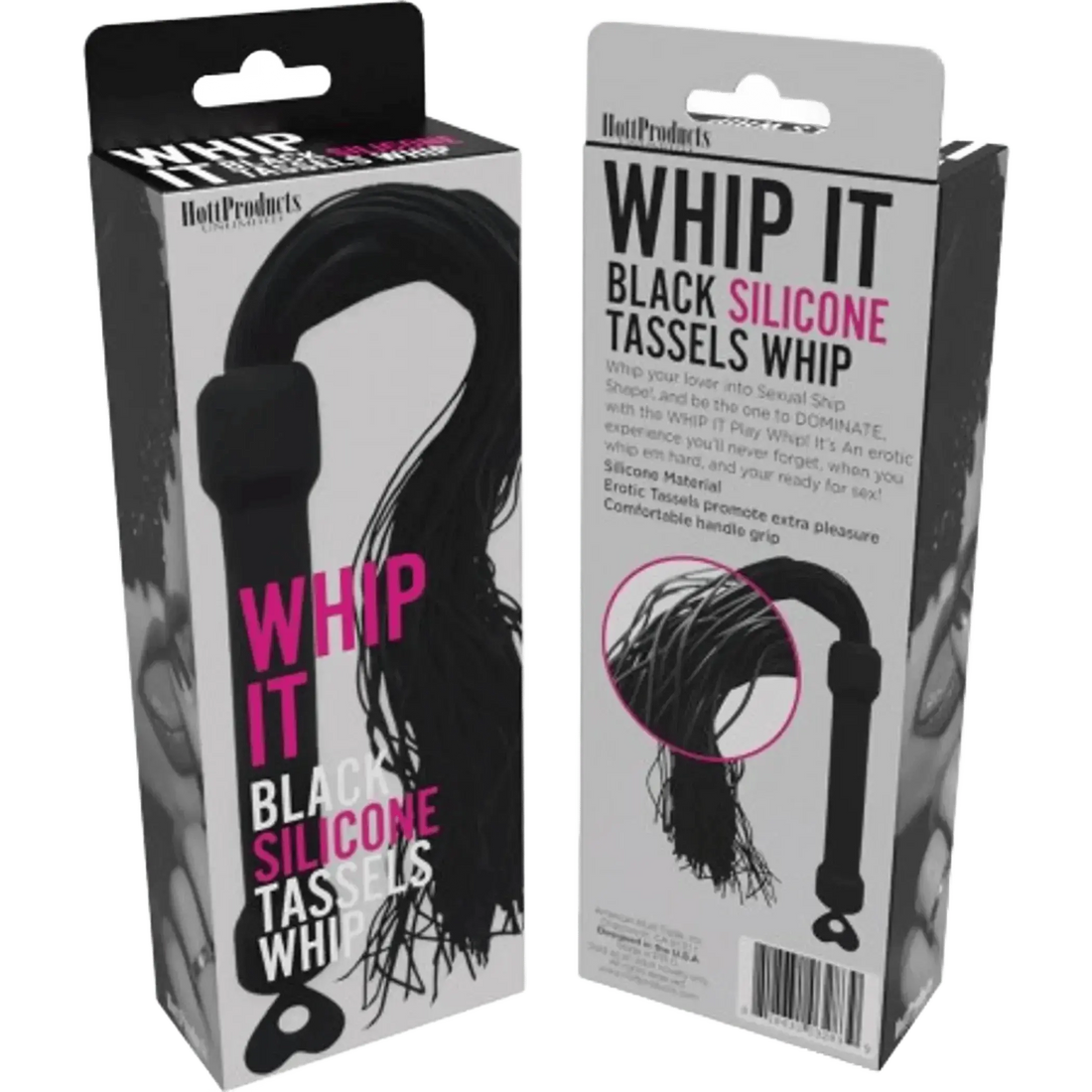 WHIP IT BLACK PLEASURE WHIP W/ TASSELS HOTT Products