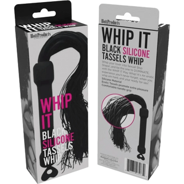 WHIP IT BLACK PLEASURE WHIP W/ TASSELS HOTT Products