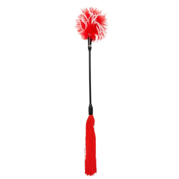 SEX & MISCHIEF WHIPPER TICKLER RED & WHITE Sport Sheets