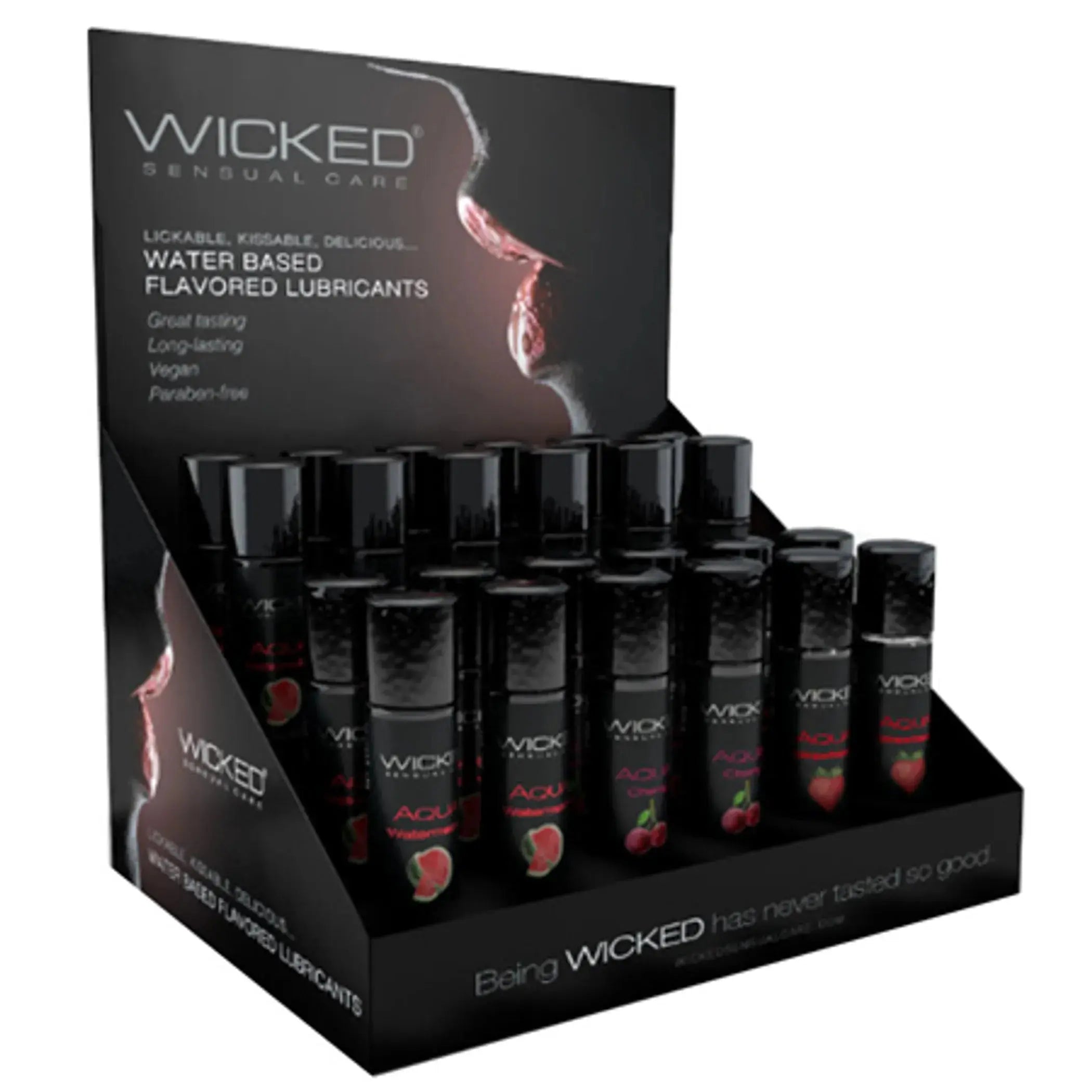 Wicked 24 Count Classic Flavor Lubricant Display Wicked Lubes