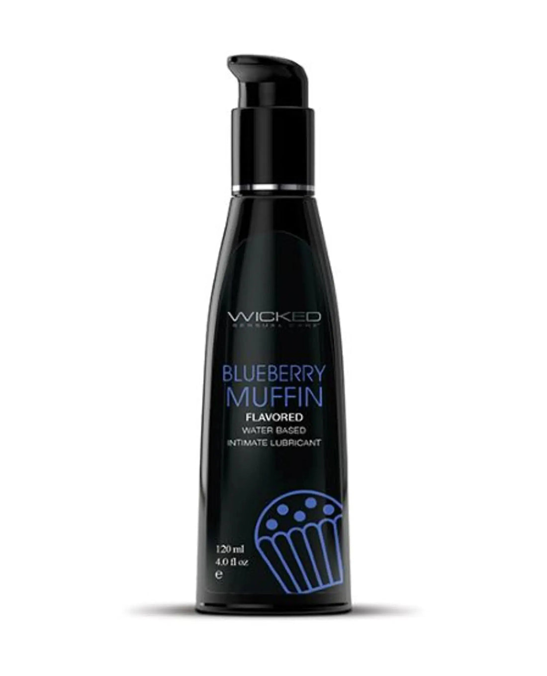 Wicked Aqua Blueberry Muffin Flavored Water-Based Lubricant 4 oz Wicked Lubes