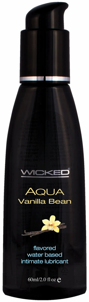 Wicked Aqua Vanilla Bean Lubricant 2 oz Wicked Lubes