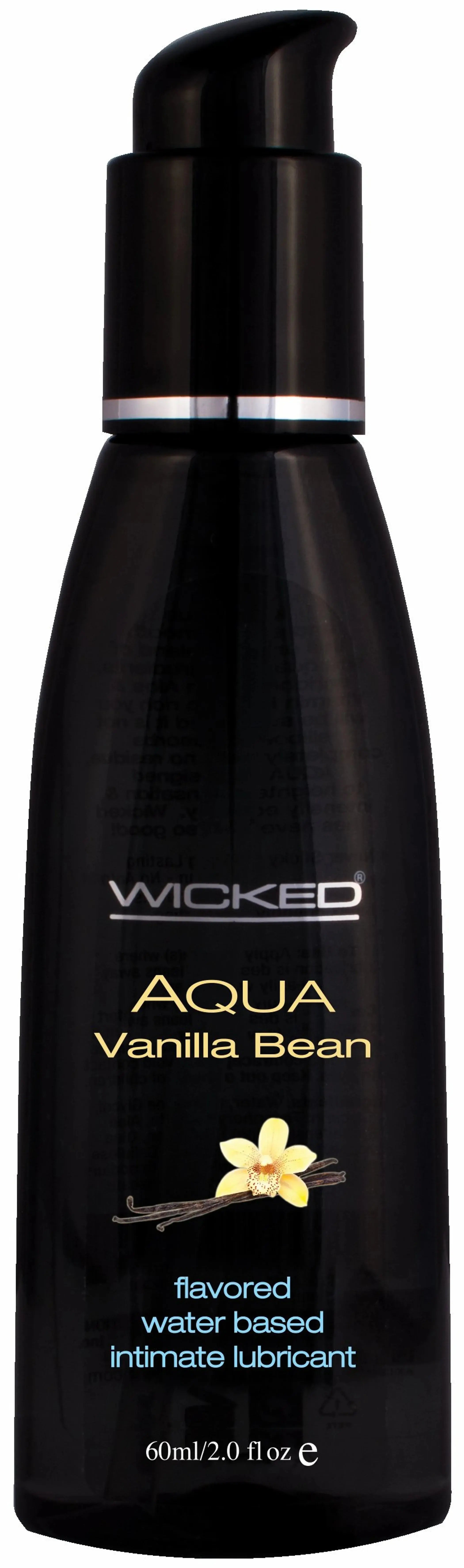 Wicked Aqua Vanilla Bean Lubricant 2 oz Wicked Lubes