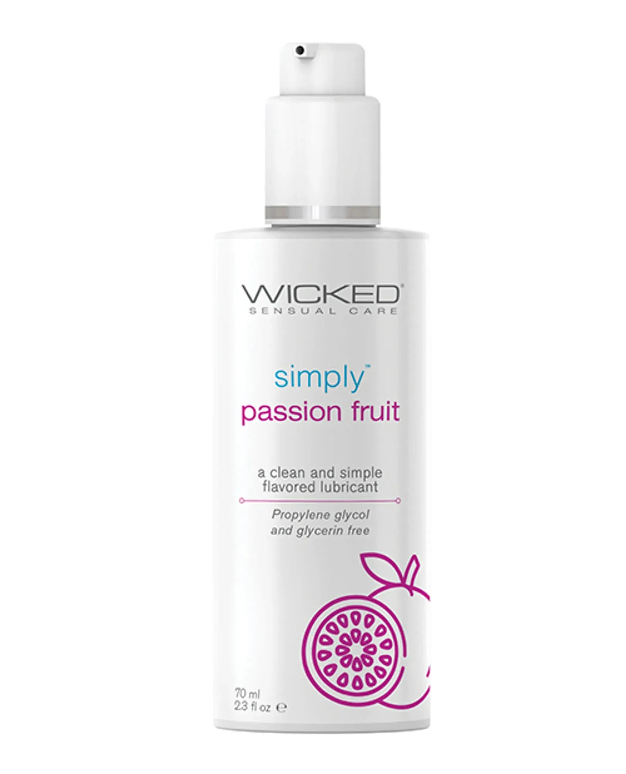 Wicked Simply Passion Fruit Water-Based Lube 2.3 oz Wicked Lubes