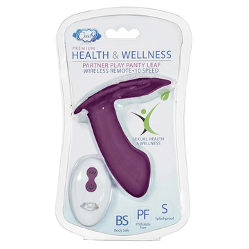 CLOUD 9 HEALTH & WELLNESS WIRELESS REMOTE CONTROL PANTY LEAF" VIBE - PLUM" Cloud 9 Novelties