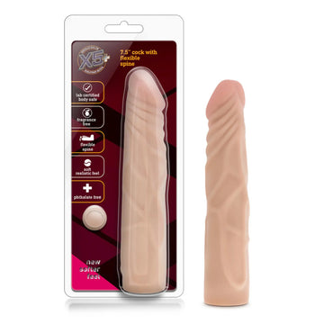 X5 7IN DILDO W/FLEXIBLE SPINE Blush Novelties