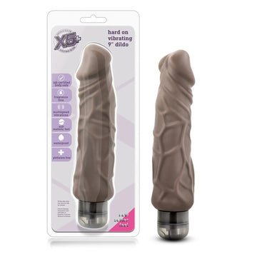 X5 Hard On Vibrating Dildo Brown Blush Novelties