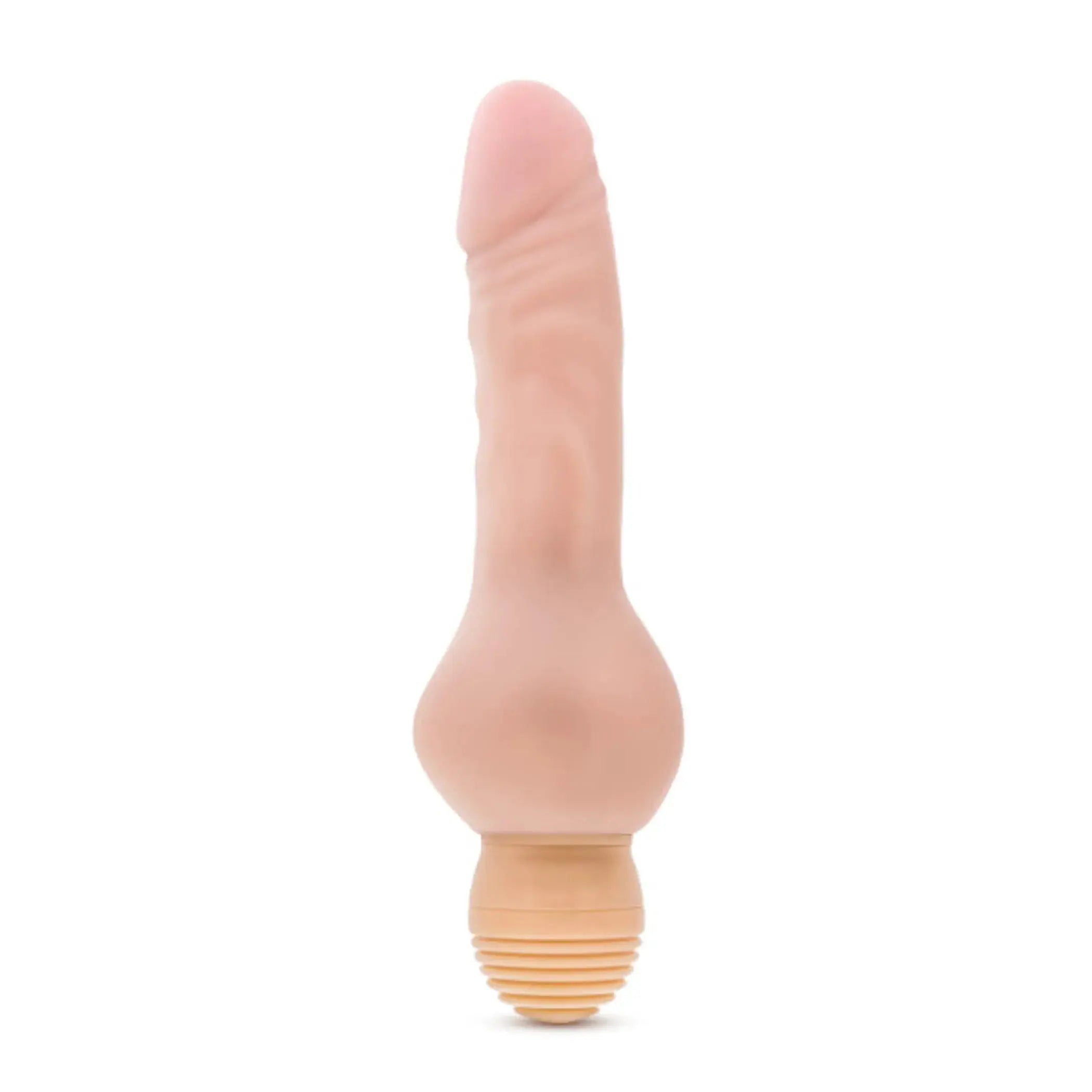X5 Plus Mr Right Now Beige Vibrating Dildo Blush Novelties