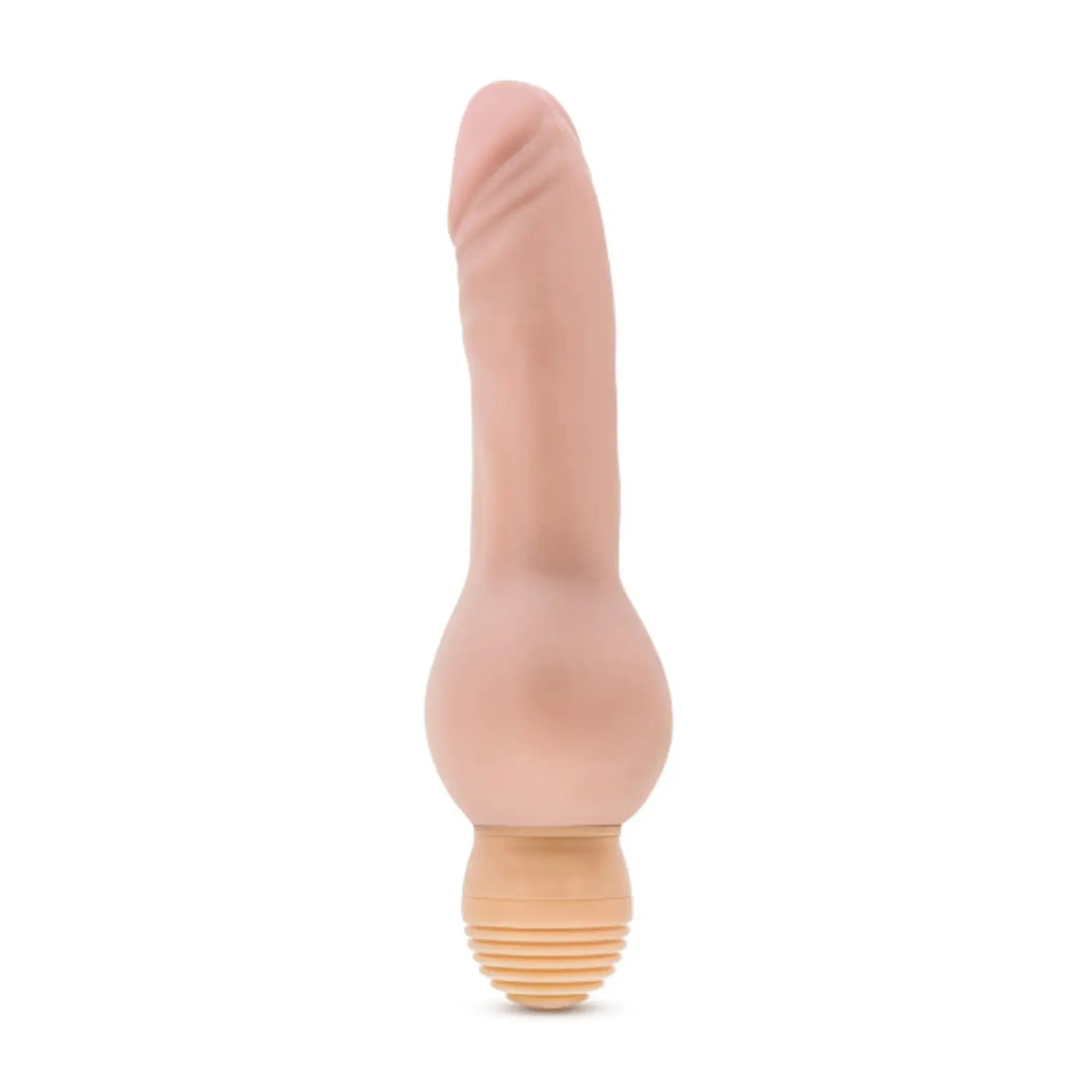 X5 Plus Mr Right Now Beige Vibrating Dildo Blush Novelties