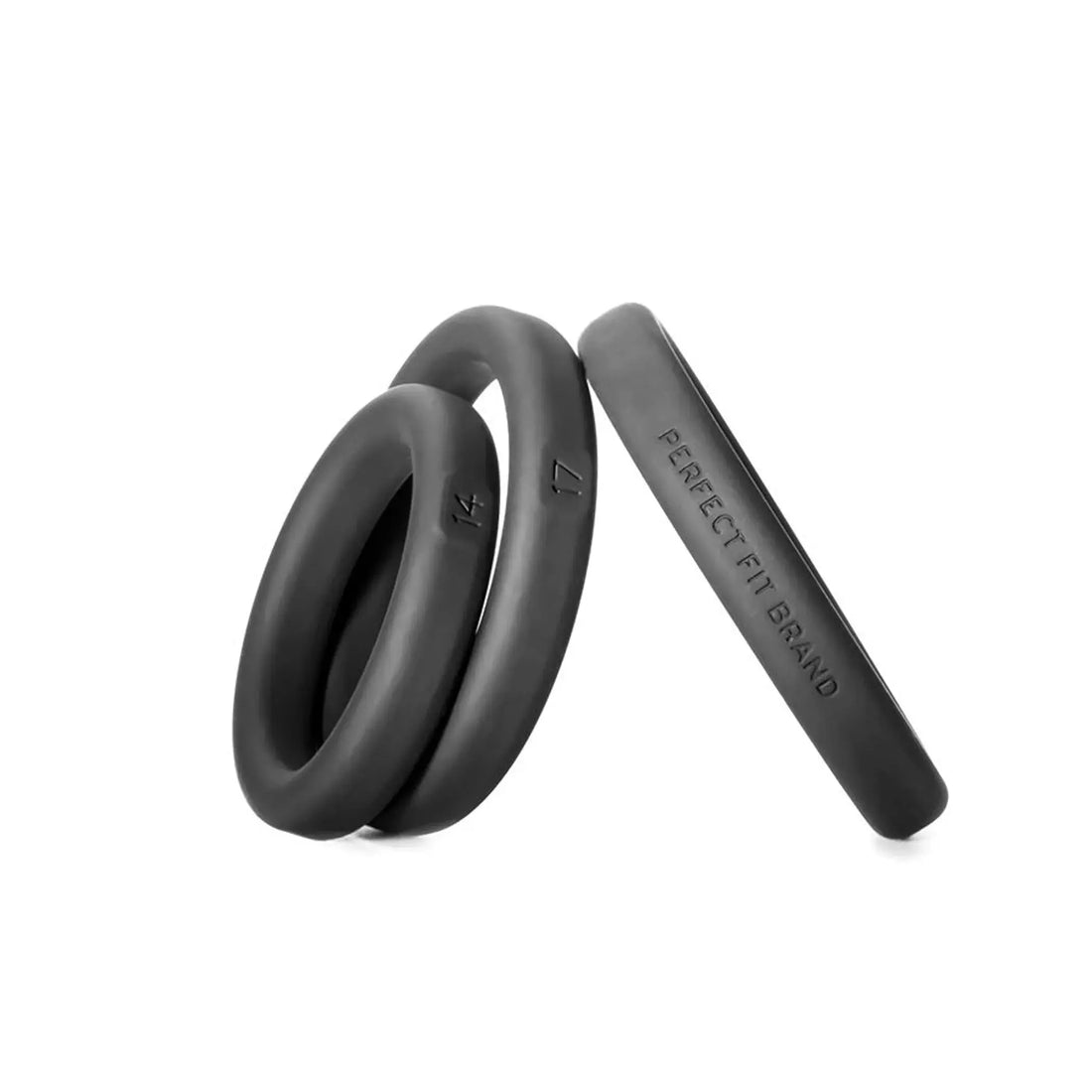 Xact Fit Silicone Rings Sizes 14, 17, 20 Black Perfect Fit