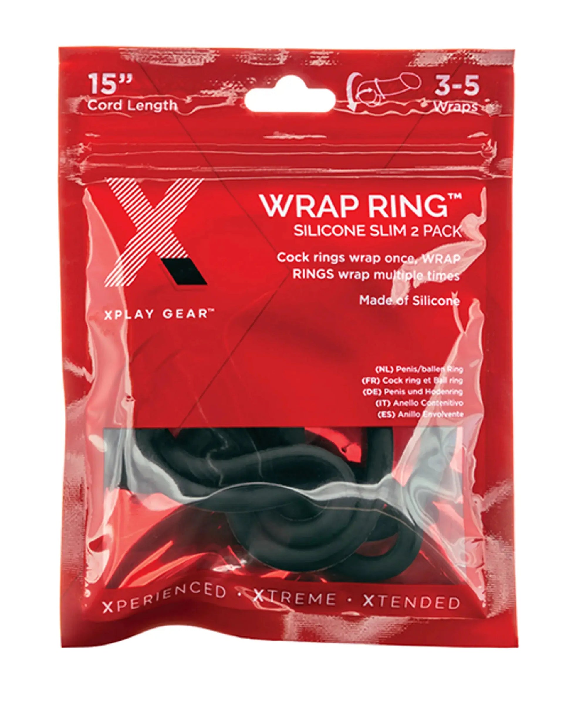 Xplay Silicone 15 Slim Wrap Ring Perfect Fit