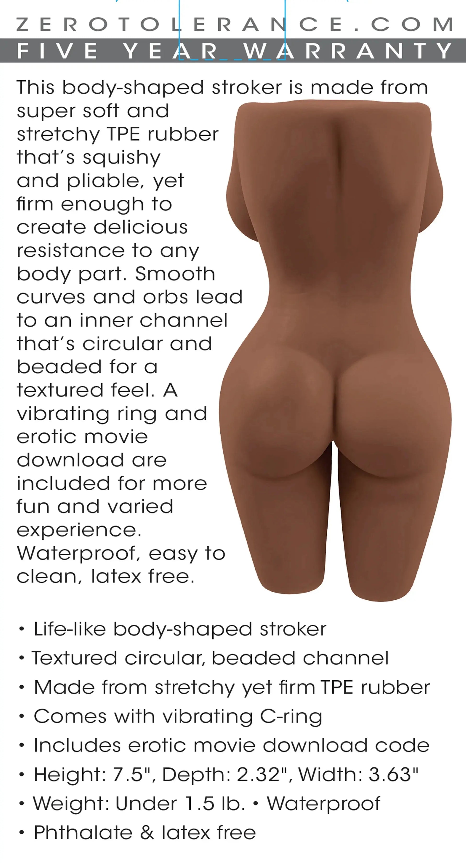 ZERO TOLERANCE BODY LANGUAGE DARK Evolved Novelties