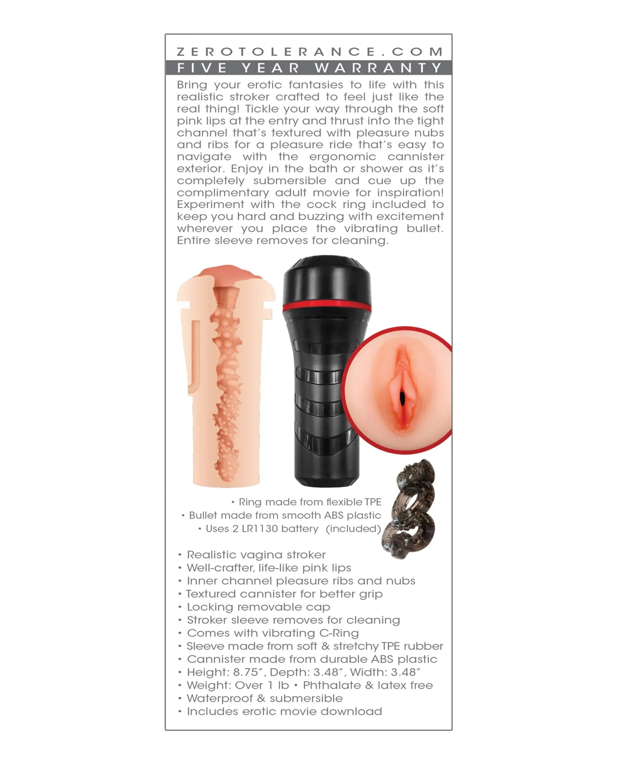 ZERO TOLERANCE POP ON THE GO LIGHT Evolved Novelties
