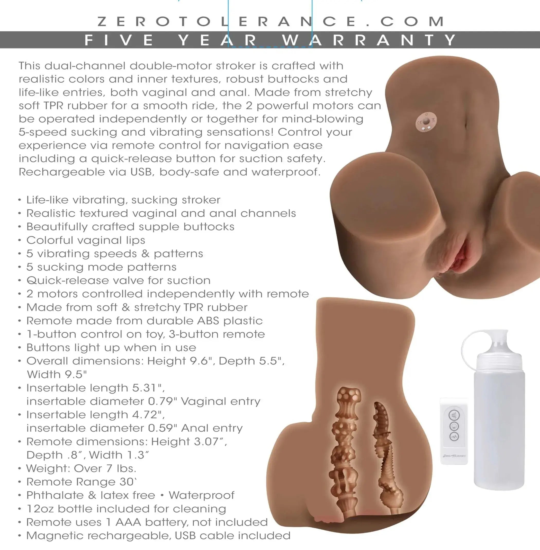 ZERO TOLERANCE REAR BEAUTY DARK Evolved Novelties