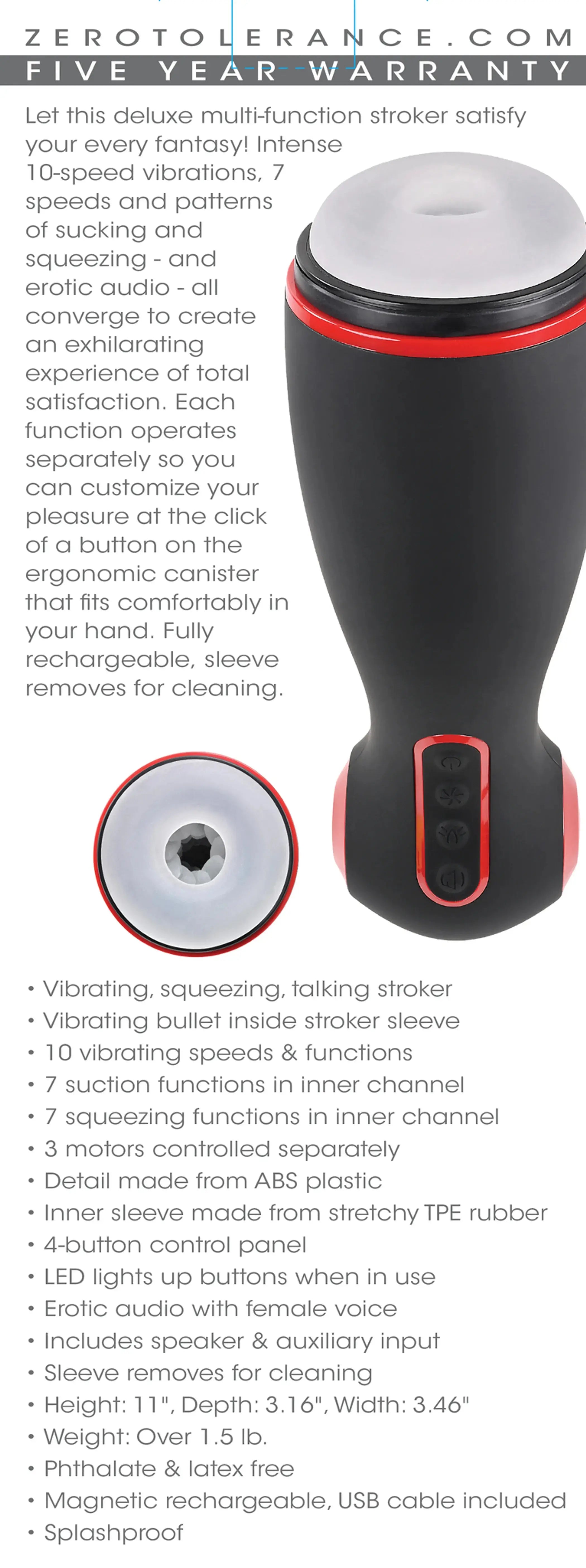 ZERO TOLERANCE TIGHT SQUEEZE Evolved Novelties
